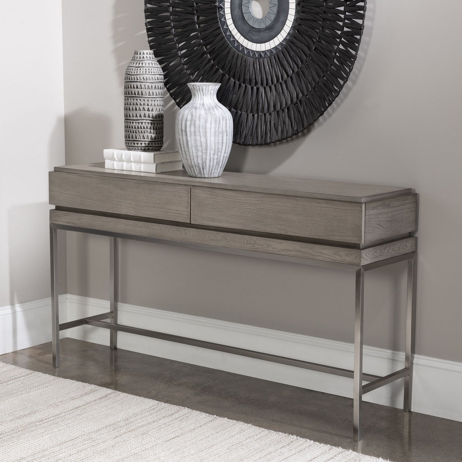 Uttermost - 25373 - Console Table - Kamala - Stainless Steel