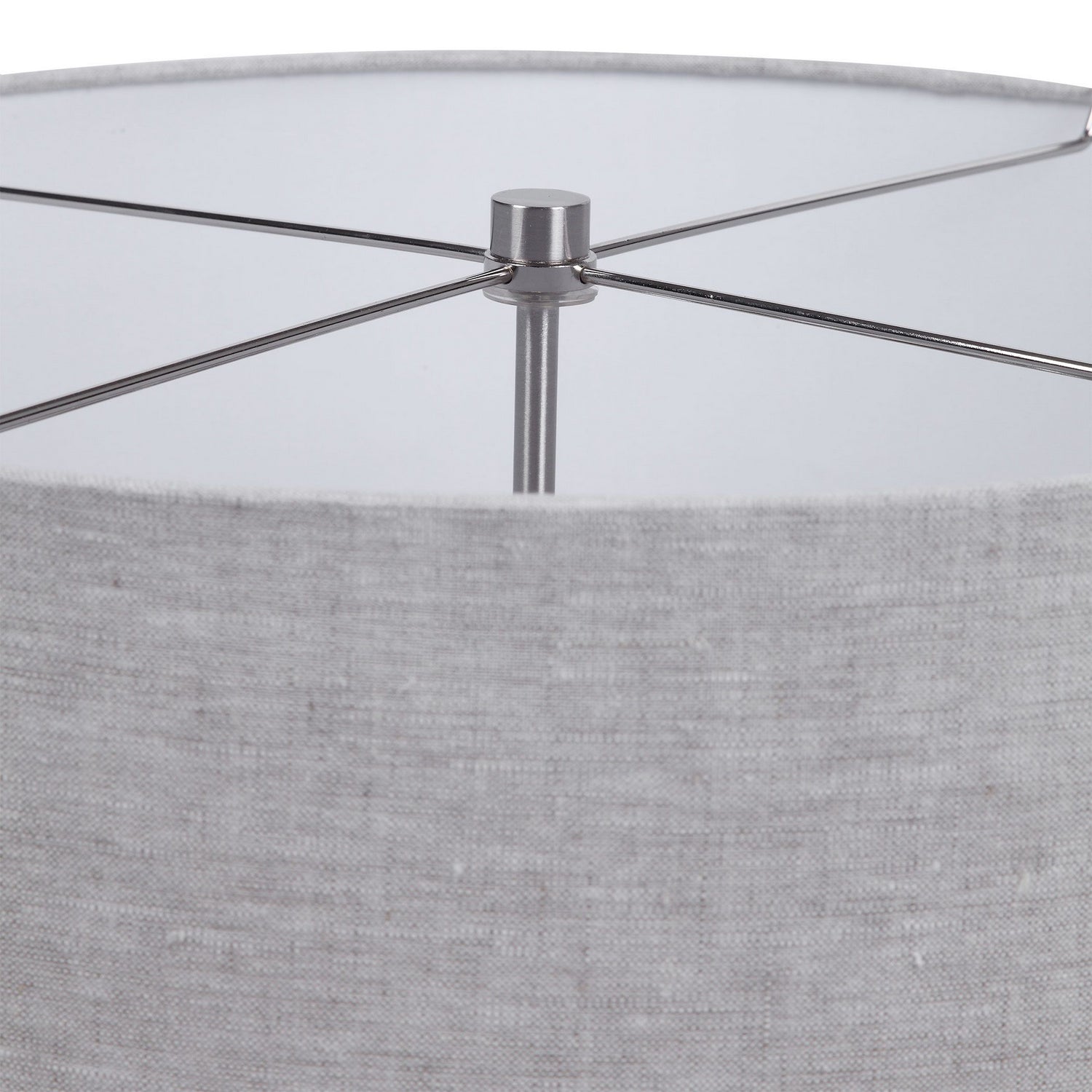 Uttermost - 28275 - Two Light Table Lamp - Lenta - Brushed Nickel