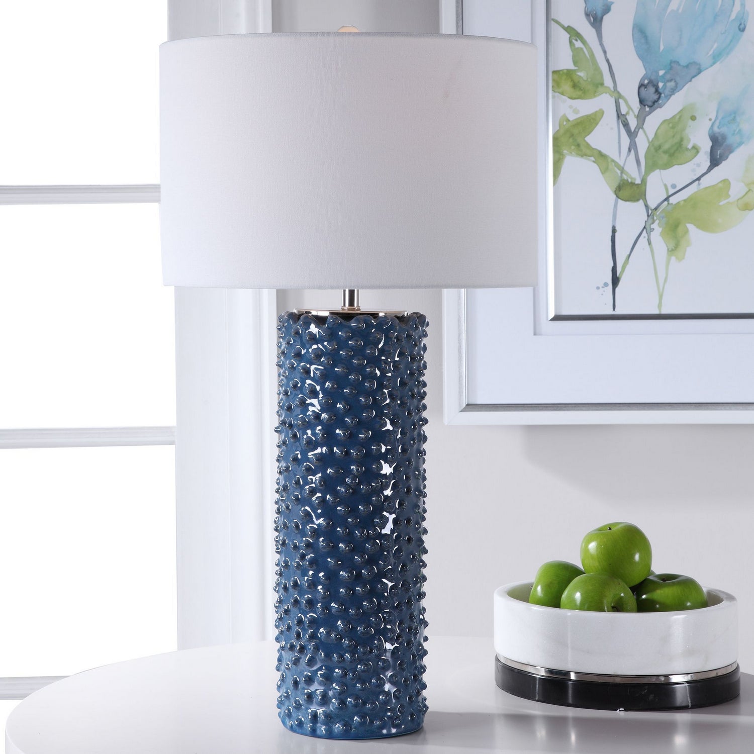 Uttermost - 28285 - One Light Table Lamp - Ciji - Brushed Nickel