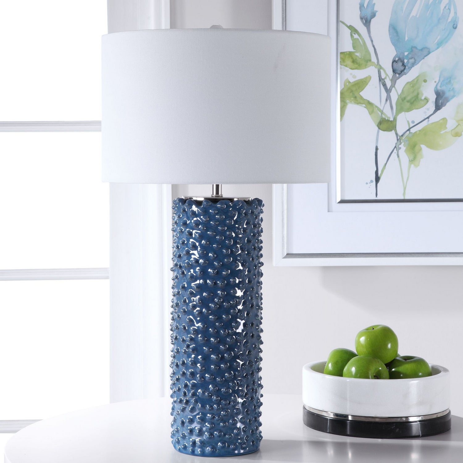 Uttermost - 28285 - One Light Table Lamp - Ciji - Brushed Nickel