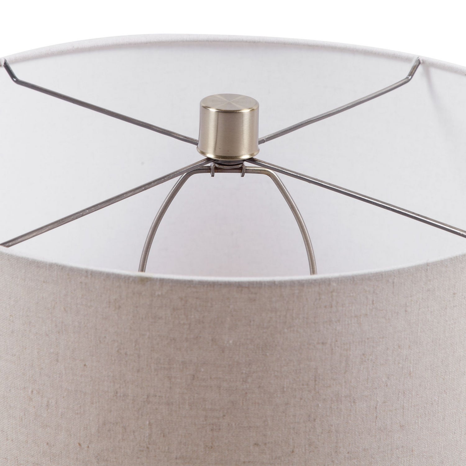 Uttermost - 28333 - One Light Table Lamp - Callais - Brushed Nickel