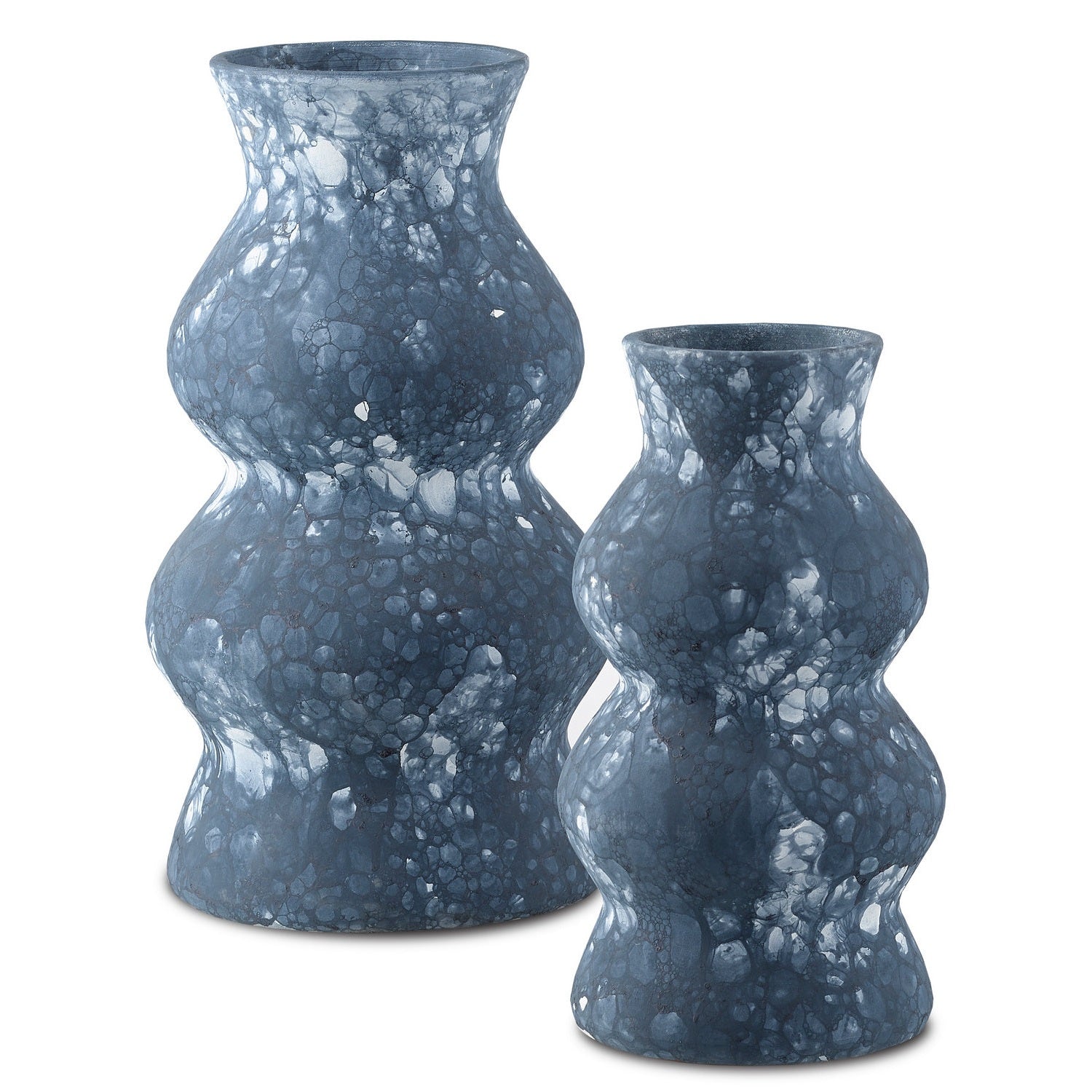 Currey and Company - 1200-0190 - Vase - Phonecian Collection - Navy/White