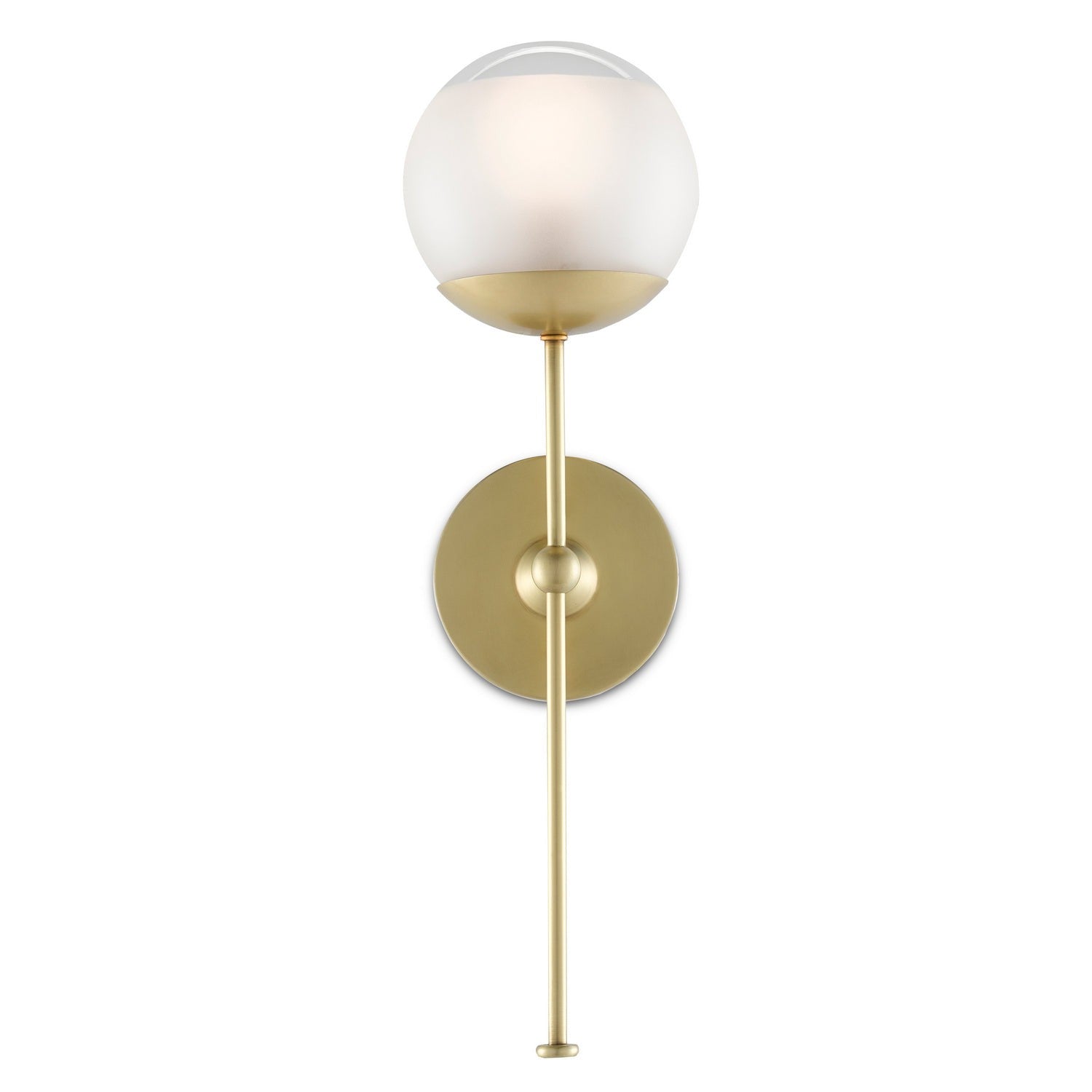 Currey and Company - 5000-0154 - One Light Wall Sconce - Montview Collection - Brushed Brass