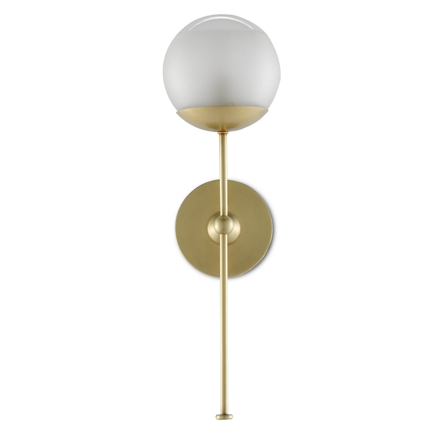 Currey and Company - 5000-0154 - One Light Wall Sconce - Montview Collection - Brushed Brass