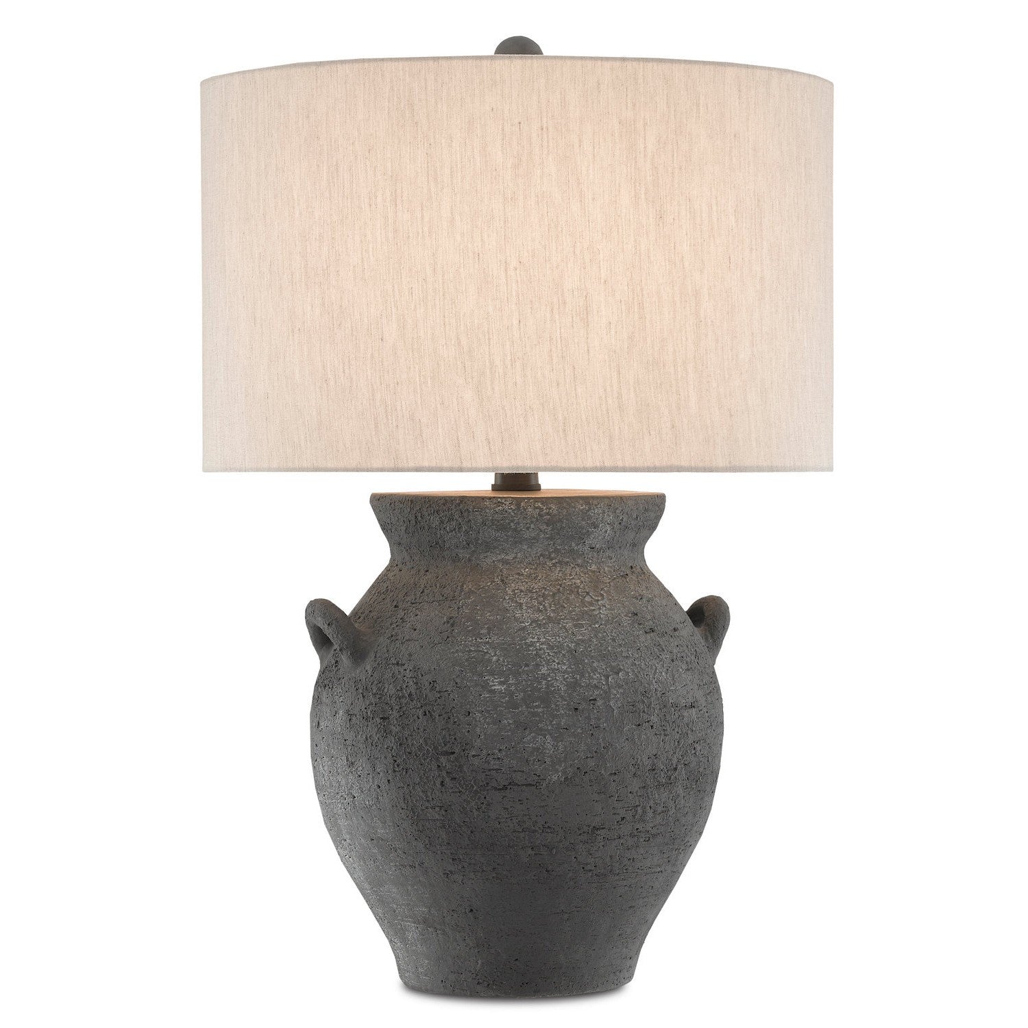 Currey and Company - 6000-0537 - One Light Table Lamp - Anza Black Table Lamp - Black Ash/Satin Black