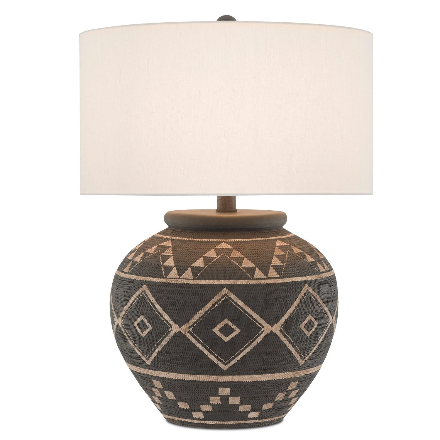 Currey and Company - 6000-0539 - One Light Table Lamp - Tattoo Table Lamp - Brewed Latte/Molé Black
