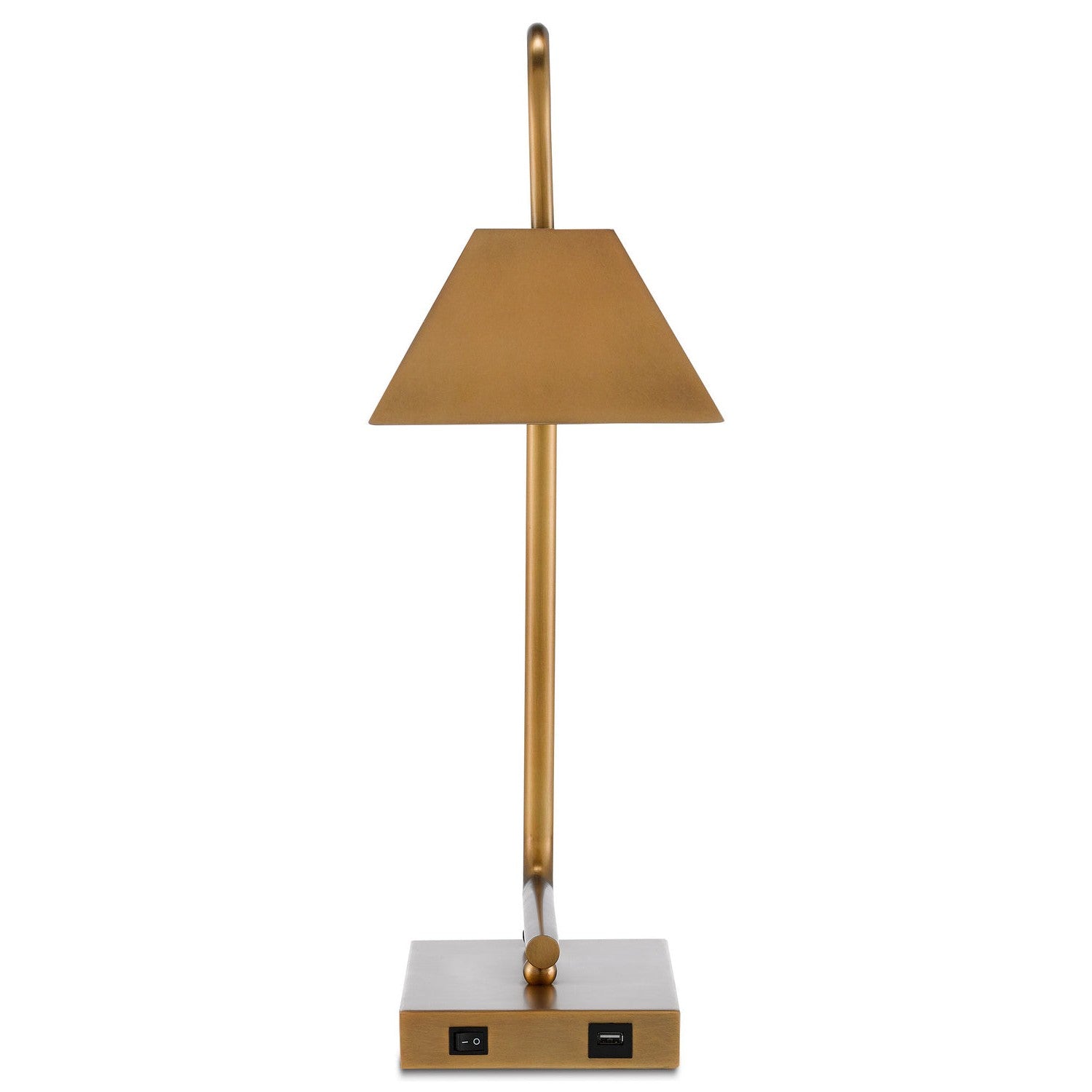 Currey and Company - 6000-0565 - Two Light Table Lamp - Hoxton Collection - Light Antique Brass