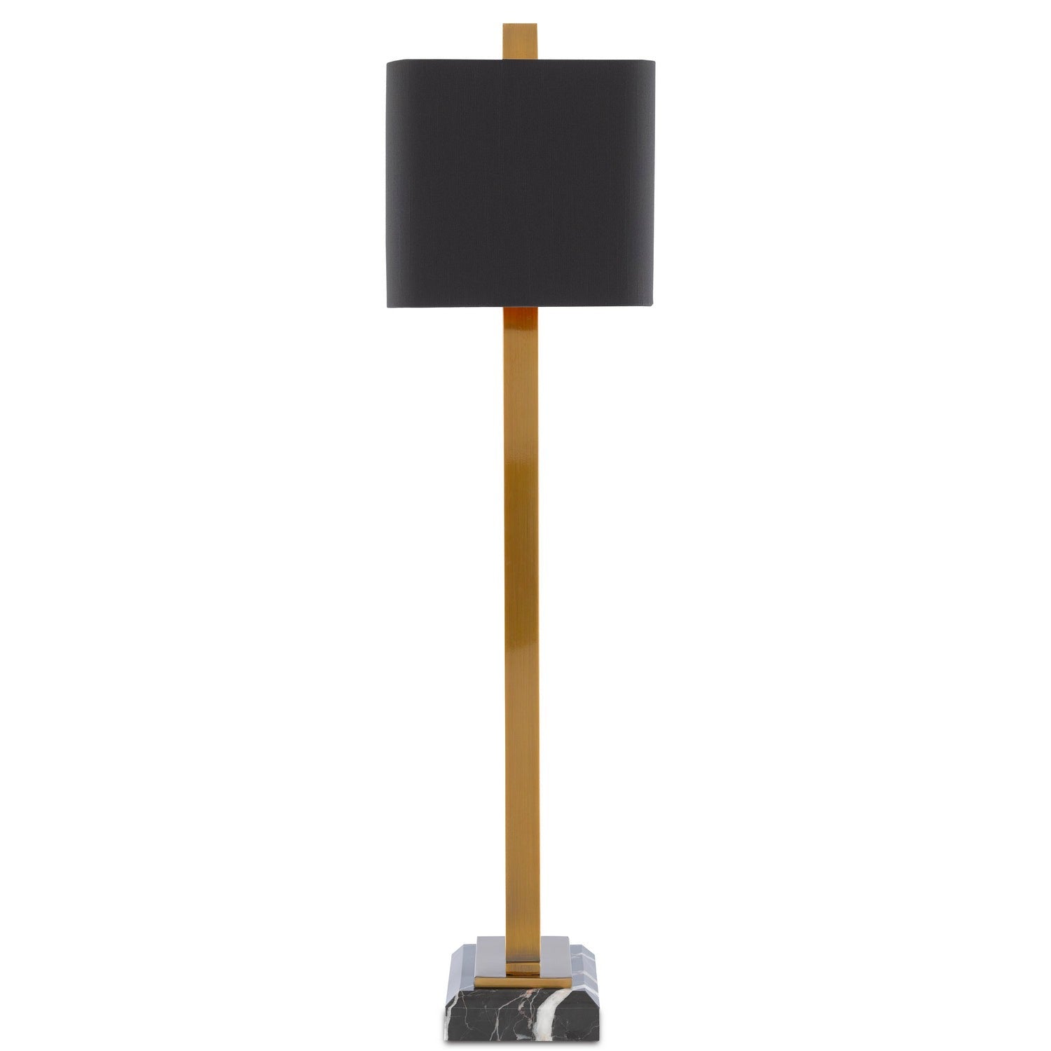 Currey and Company - 6000-0566 - Two Light Table Lamp - Adorn Collection - Antique Brass/Black