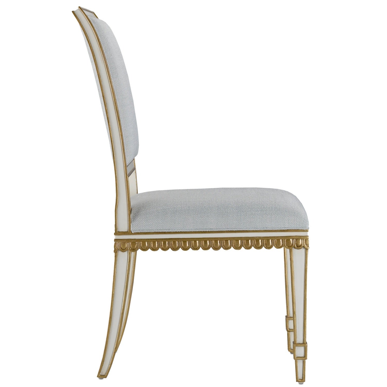 Currey and Company - 7000-0152 - Chair - Ivory/Antique Gold