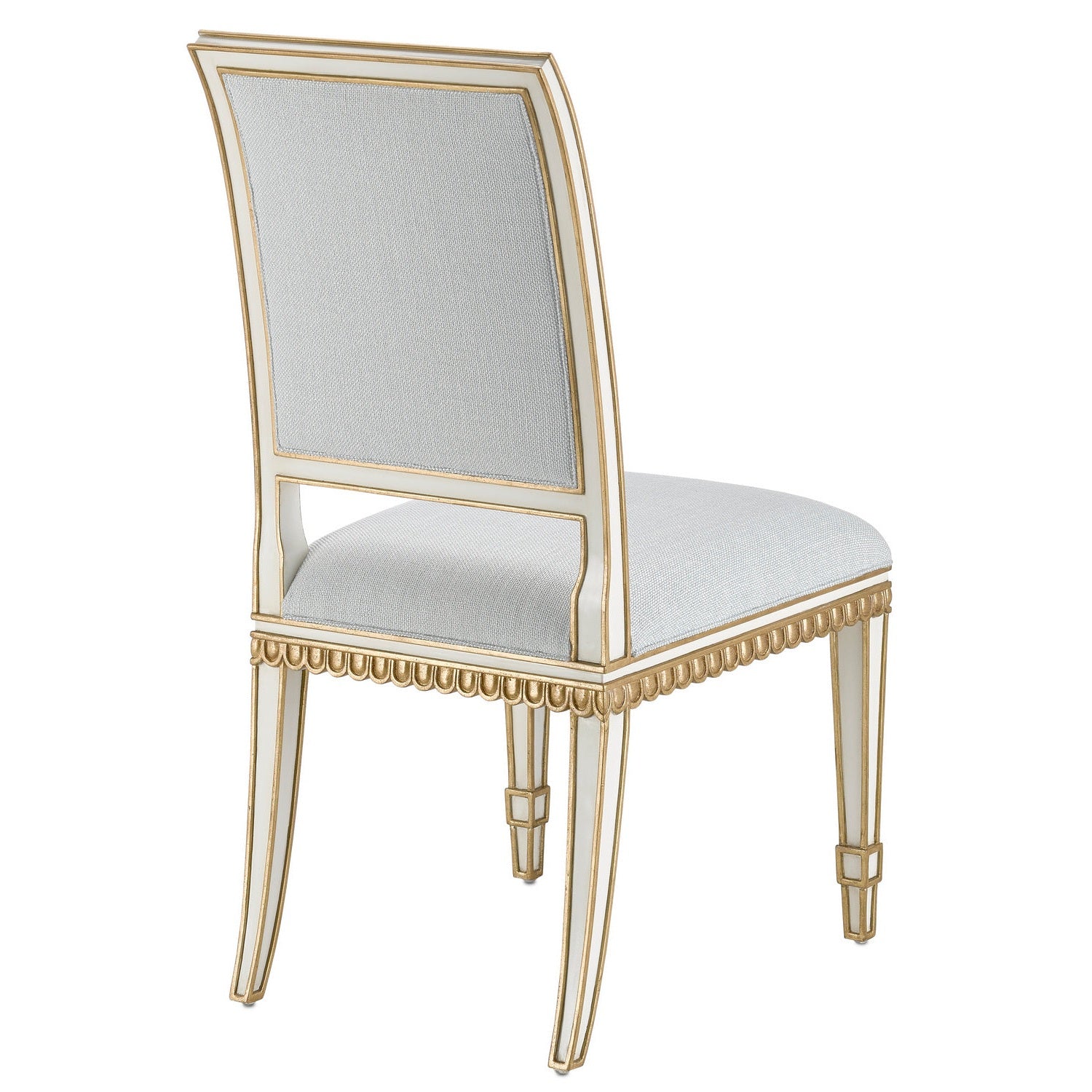 Currey and Company - 7000-0152 - Chair - Ivory/Antique Gold