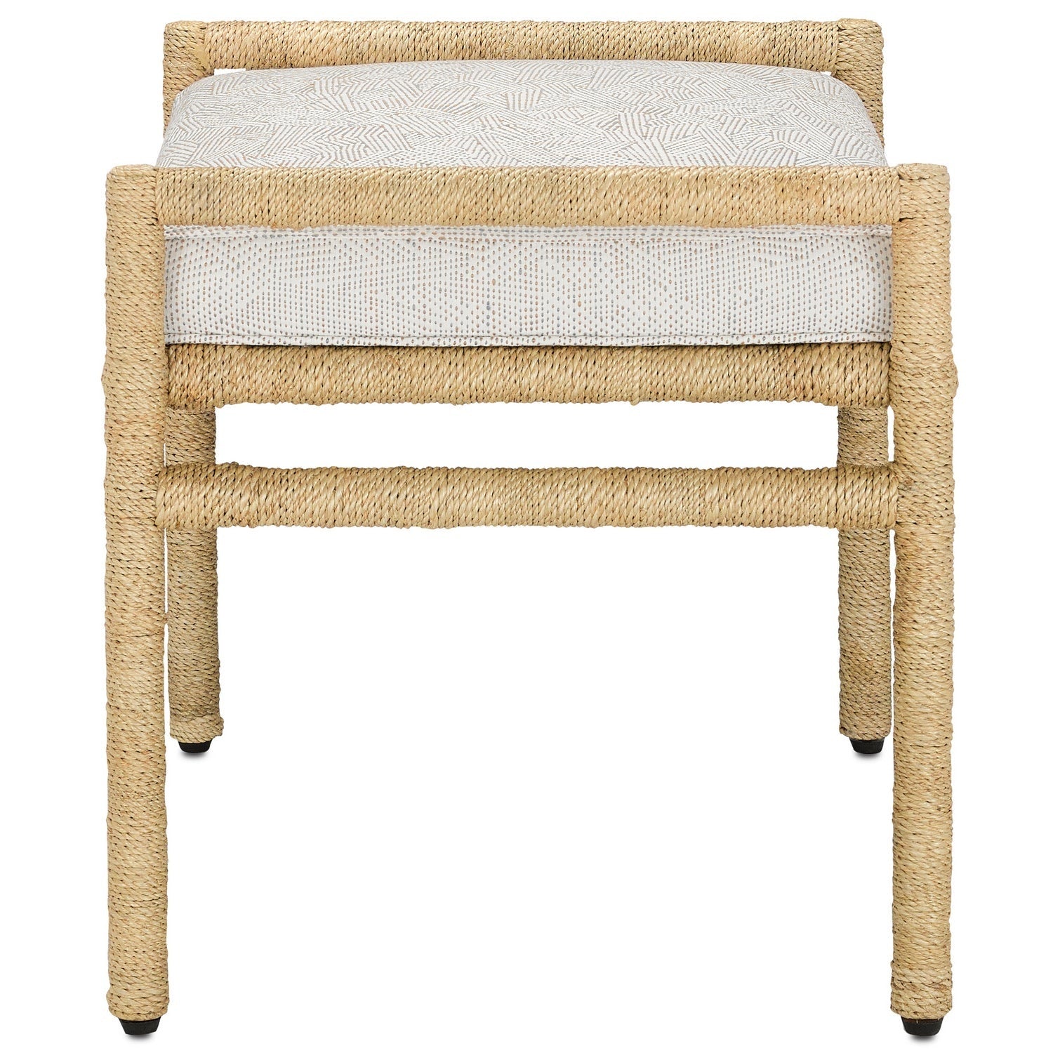 Currey and Company - 7000-1162 - Ottoman - Olisa Collection - Natural