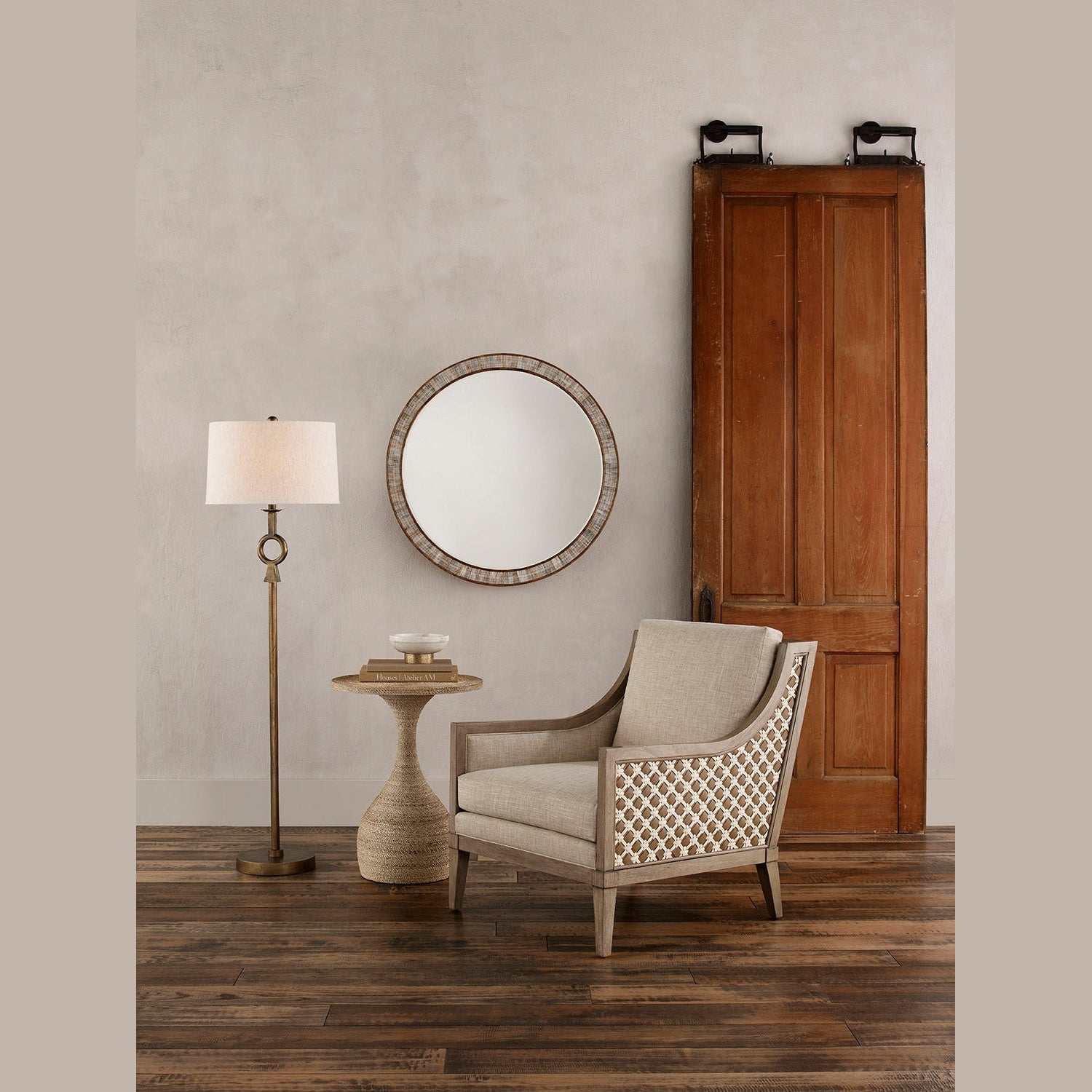 Currey and Company - 8000-0077 - One Light Floor Lamp - Germaine Collection - Antique Brass