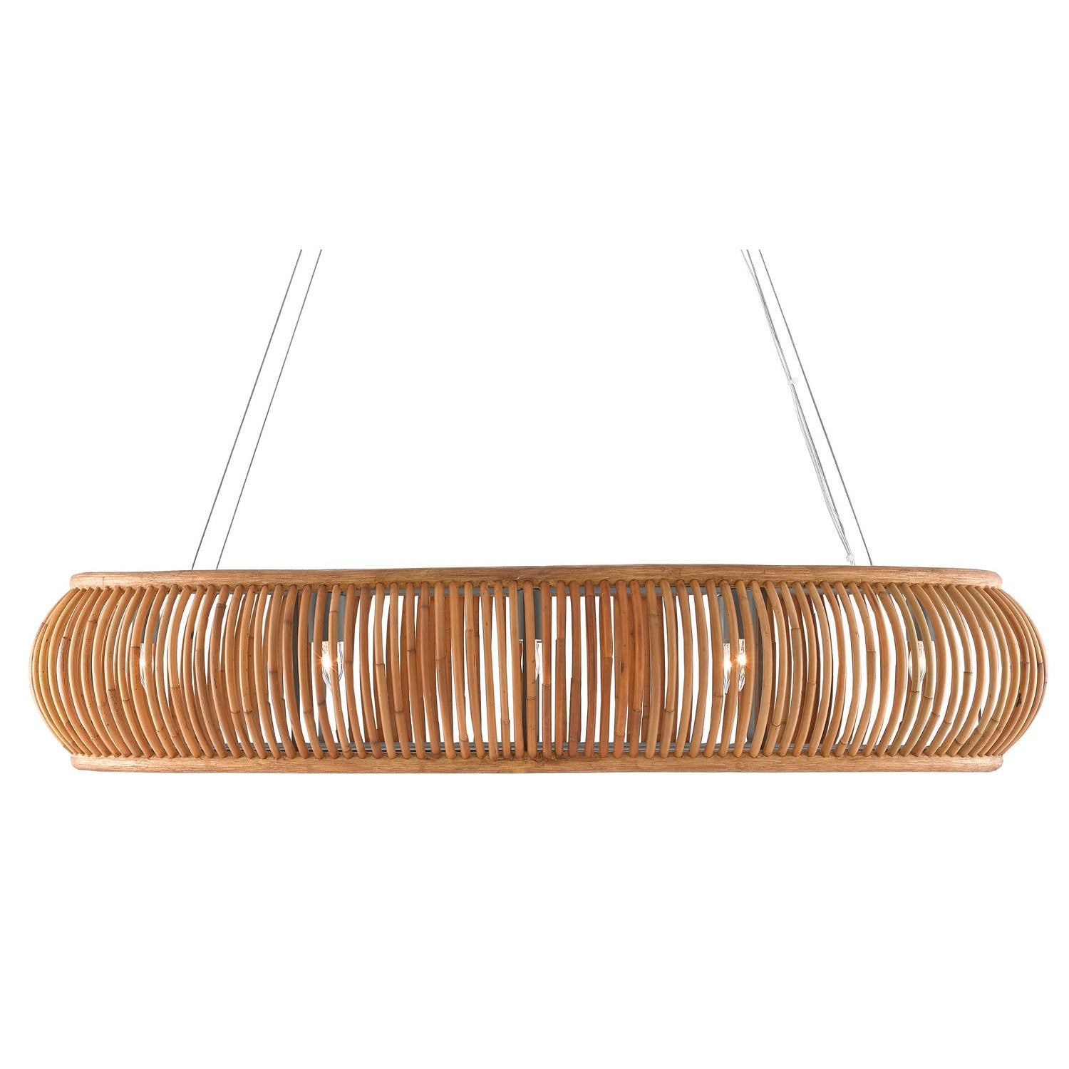 Currey and Company - 9000-0561 - Eight Light Chandelier - Africa Collection - Natural/Hiroshi Gray