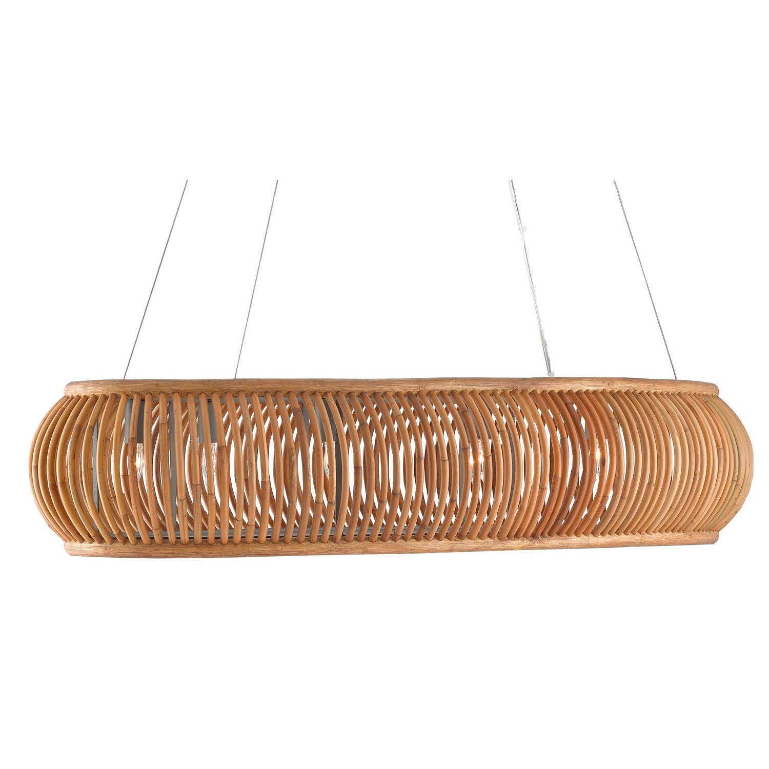 Currey and Company - 9000-0561 - Eight Light Chandelier - Africa Collection - Natural/Hiroshi Gray