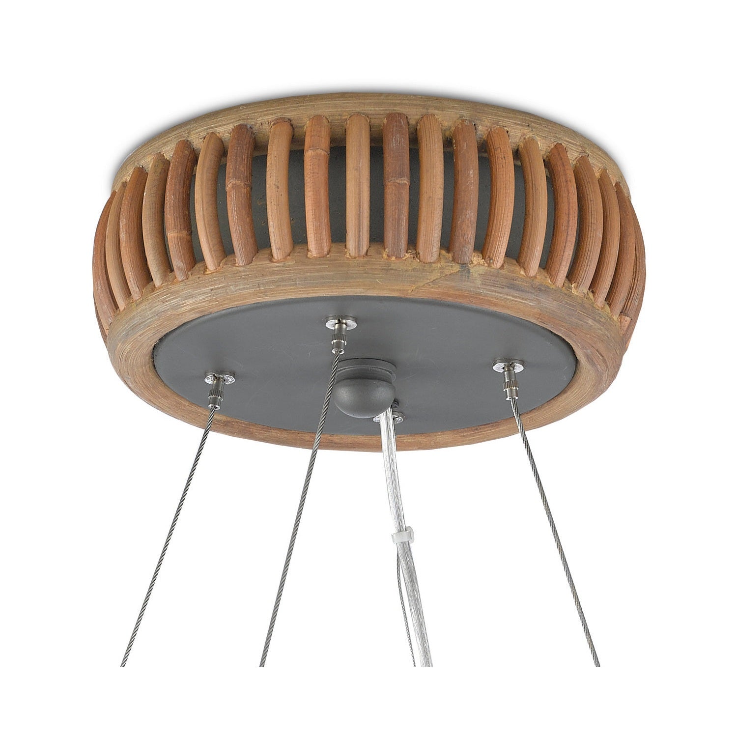Currey and Company - 9000-0561 - Eight Light Chandelier - Africa Collection - Natural/Hiroshi Gray