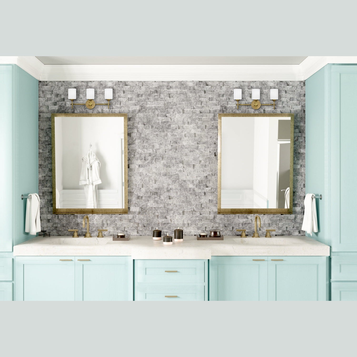 Quoizel - ARI8631WS - Four Light Bath - Aria - Weathered Brass