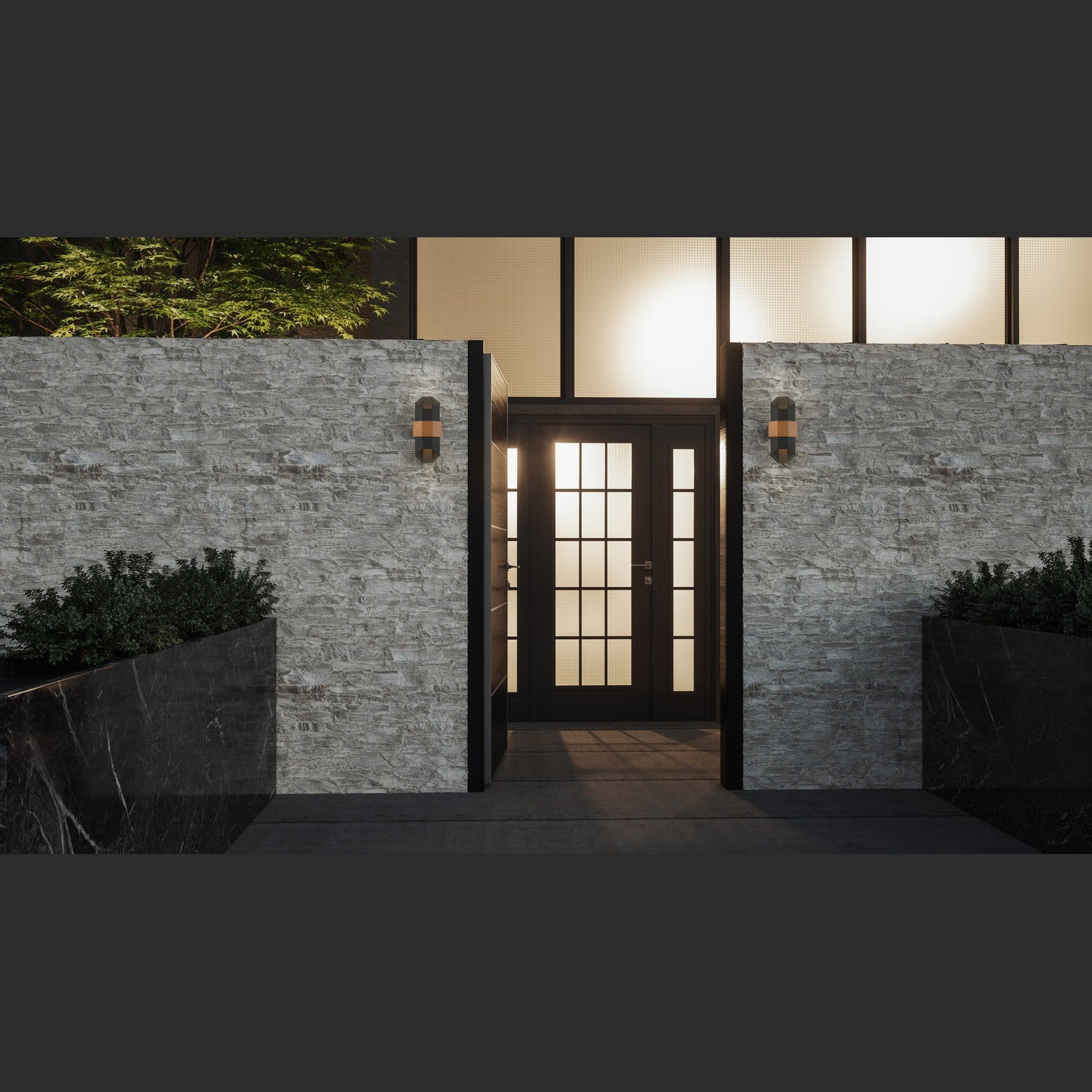Quoizel - CHS8307MBK - LED Outdoor Lantern - Chasm - Matte Black