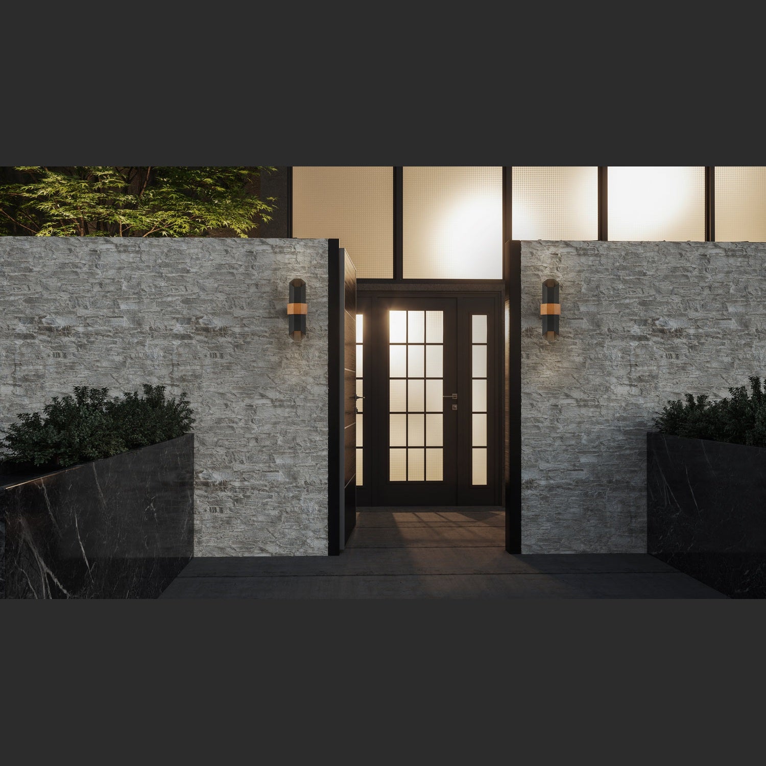 Quoizel - CHS8407MBK - LED Outdoor Lantern - Chasm - Matte Black
