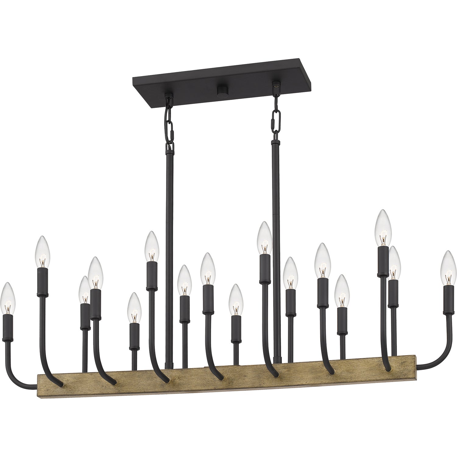Quoizel - COD139MBK - 16 Light Island Chandelier - Coda - Matte Black