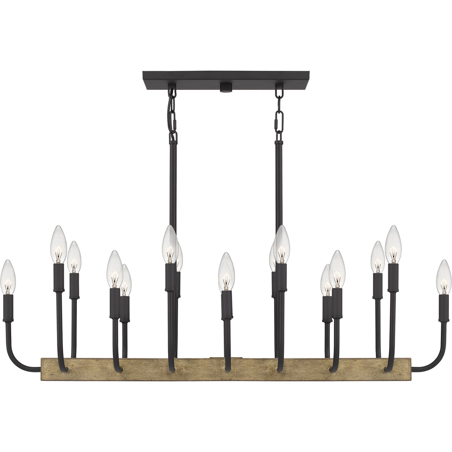 Quoizel - COD139MBK - 16 Light Island Chandelier - Coda - Matte Black