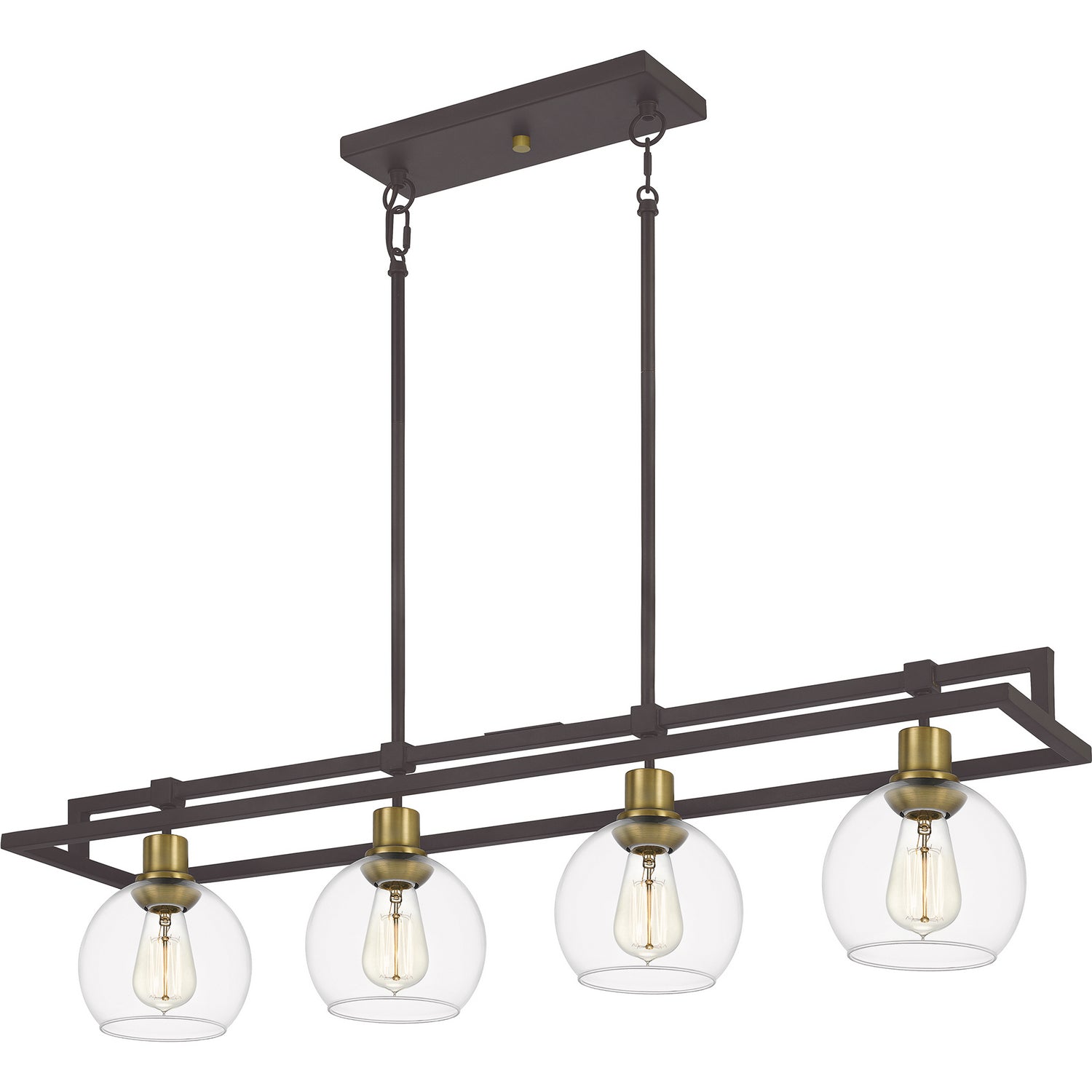 Quoizel - DBS440OZ - Four Light Island Chandelier - Dobbs - Old Bronze