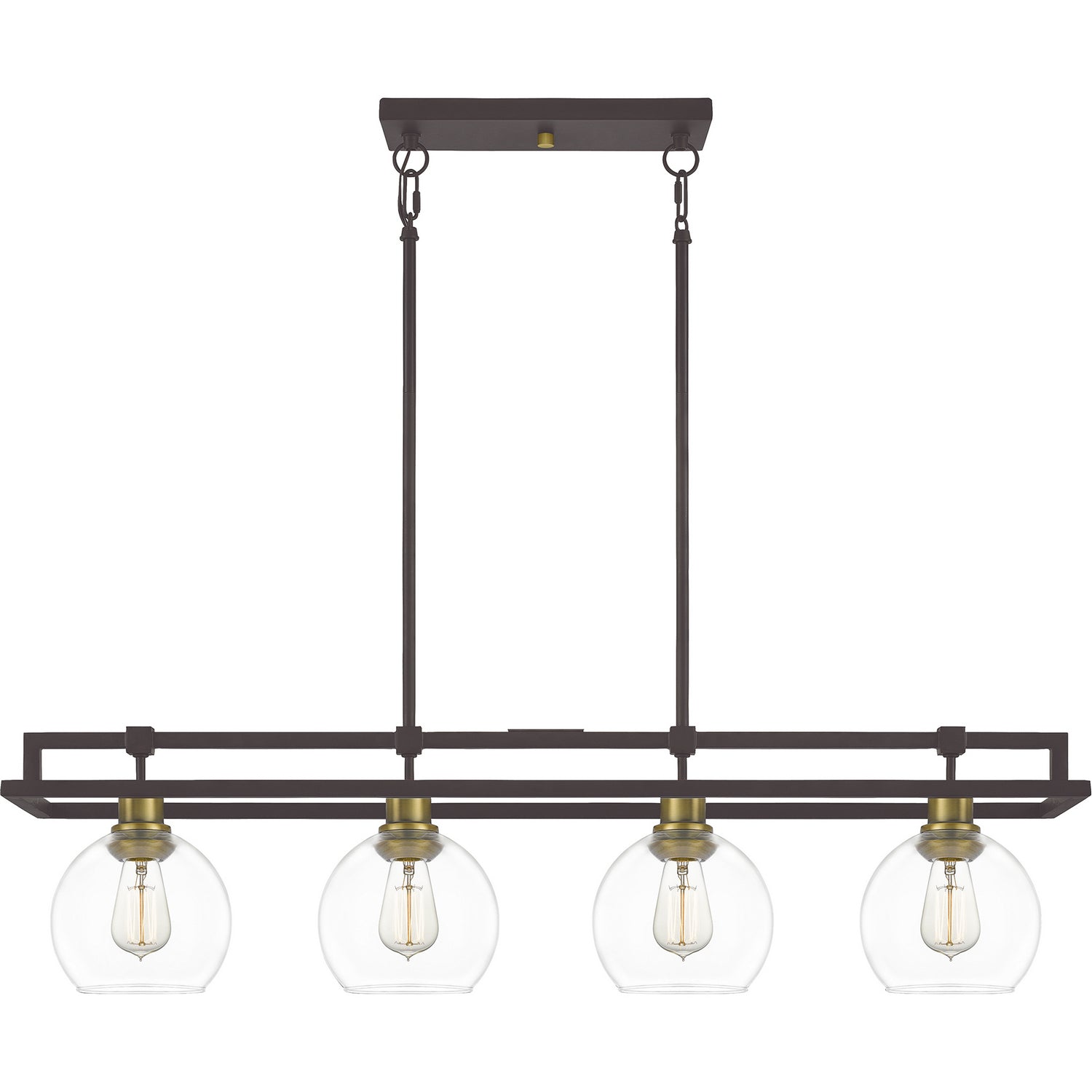 Quoizel - DBS440OZ - Four Light Island Chandelier - Dobbs - Old Bronze