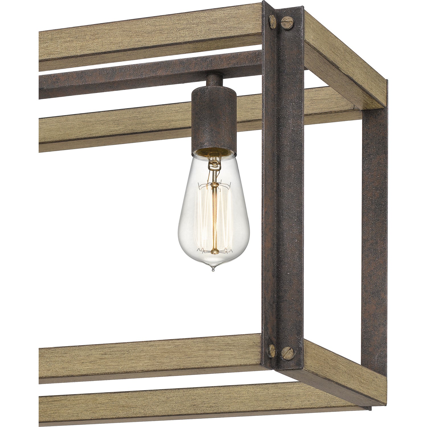 Quoizel - FNN542RK - Five Light Island Chandelier - Finn - Rustic Black
