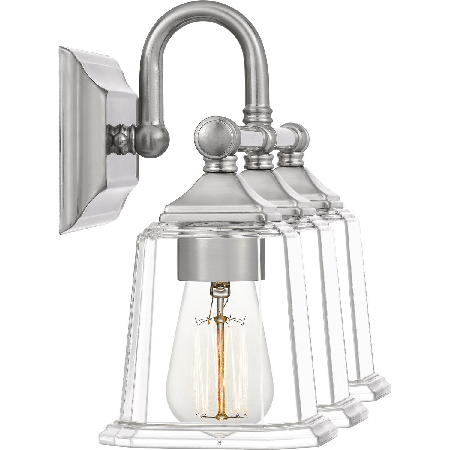 Quoizel - NLC8603BN - Three Light Bath - Nicholas - Brushed Nickel