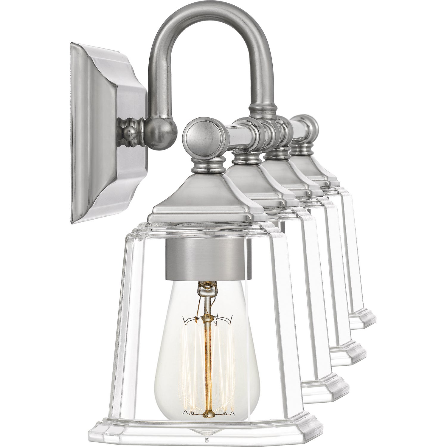 Quoizel - NLC8604BN - Four Light Bath - Nicholas - Brushed Nickel