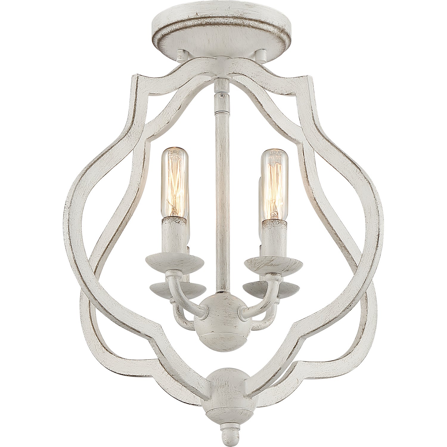 Quoizel - OKF1715AWH - Four Light Semi-Flush Mount - O'Keefe - Antique White