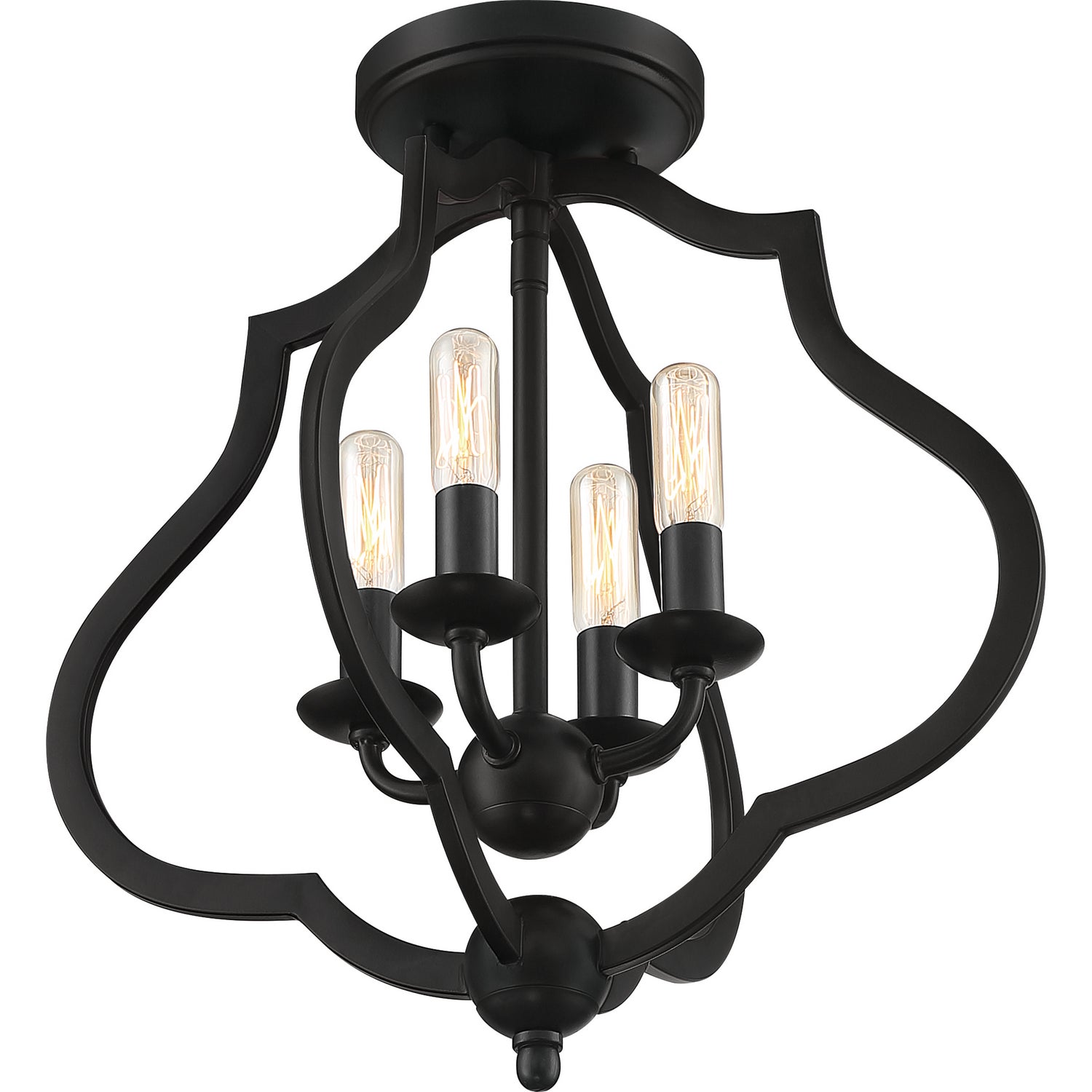Quoizel - OKF1715MBK - Four Light Semi-Flush Mount - O'Keefe - Matte Black