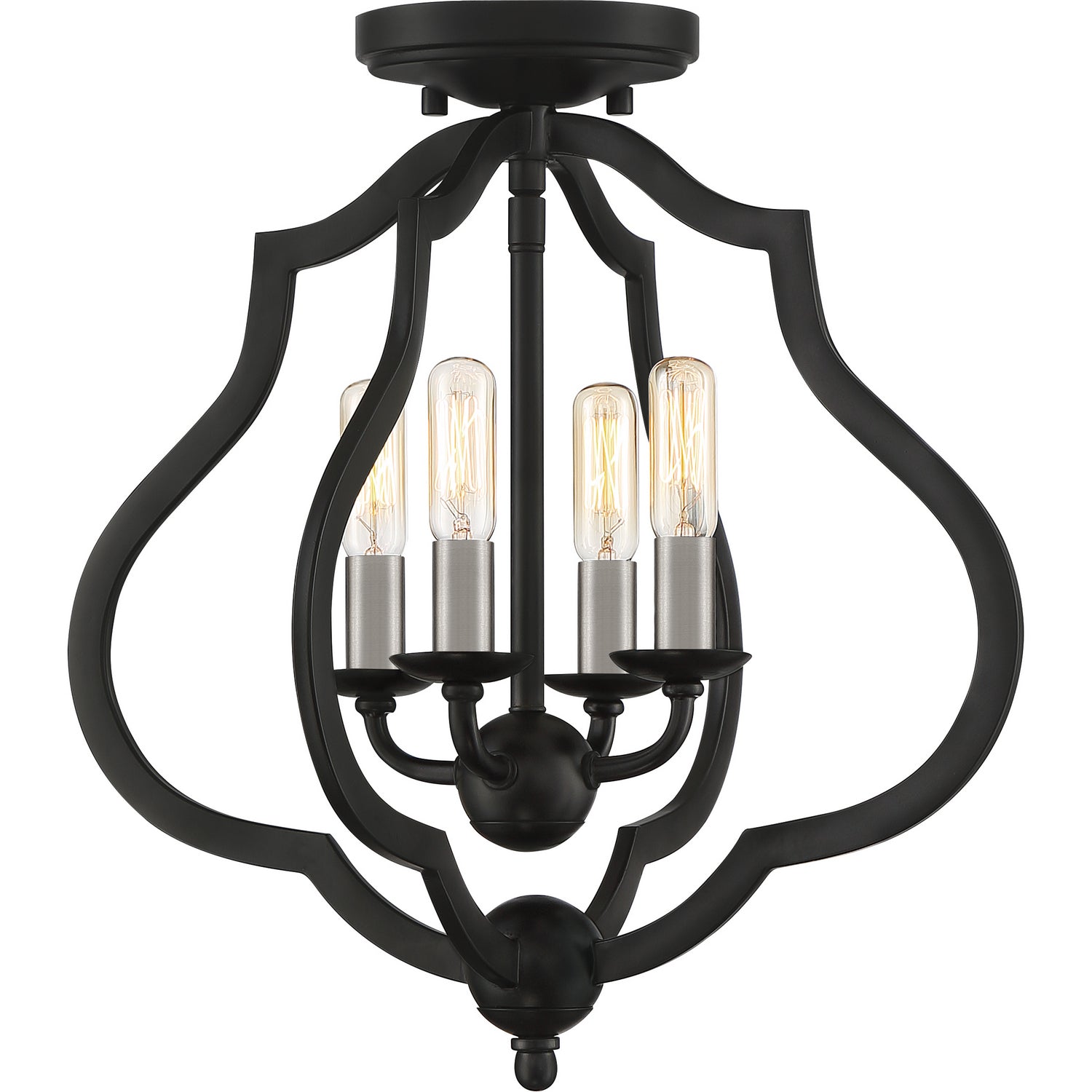 Quoizel - OKF1715MBK - Four Light Semi-Flush Mount - O'Keefe - Matte Black