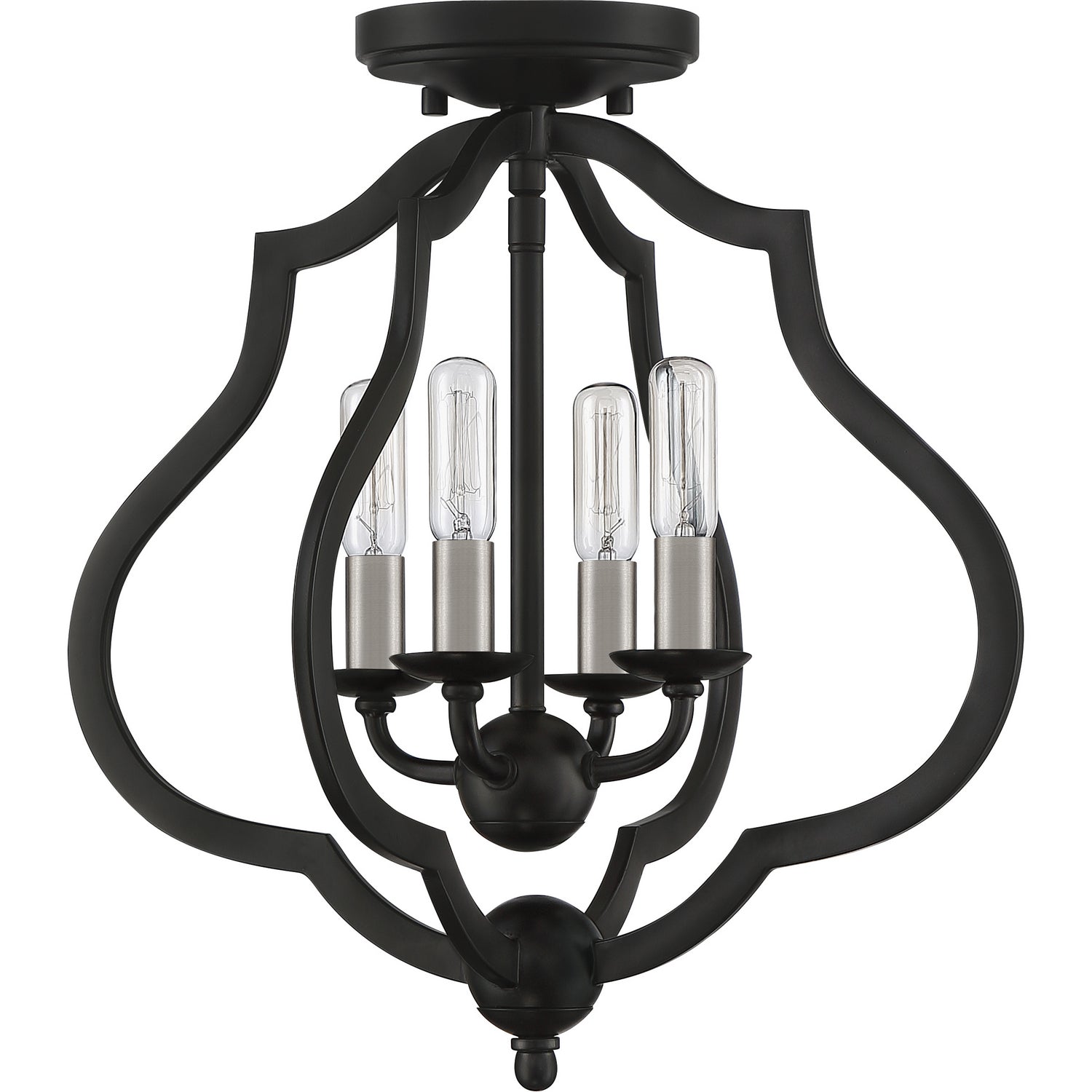 Quoizel - OKF1715MBK - Four Light Semi-Flush Mount - O'Keefe - Matte Black
