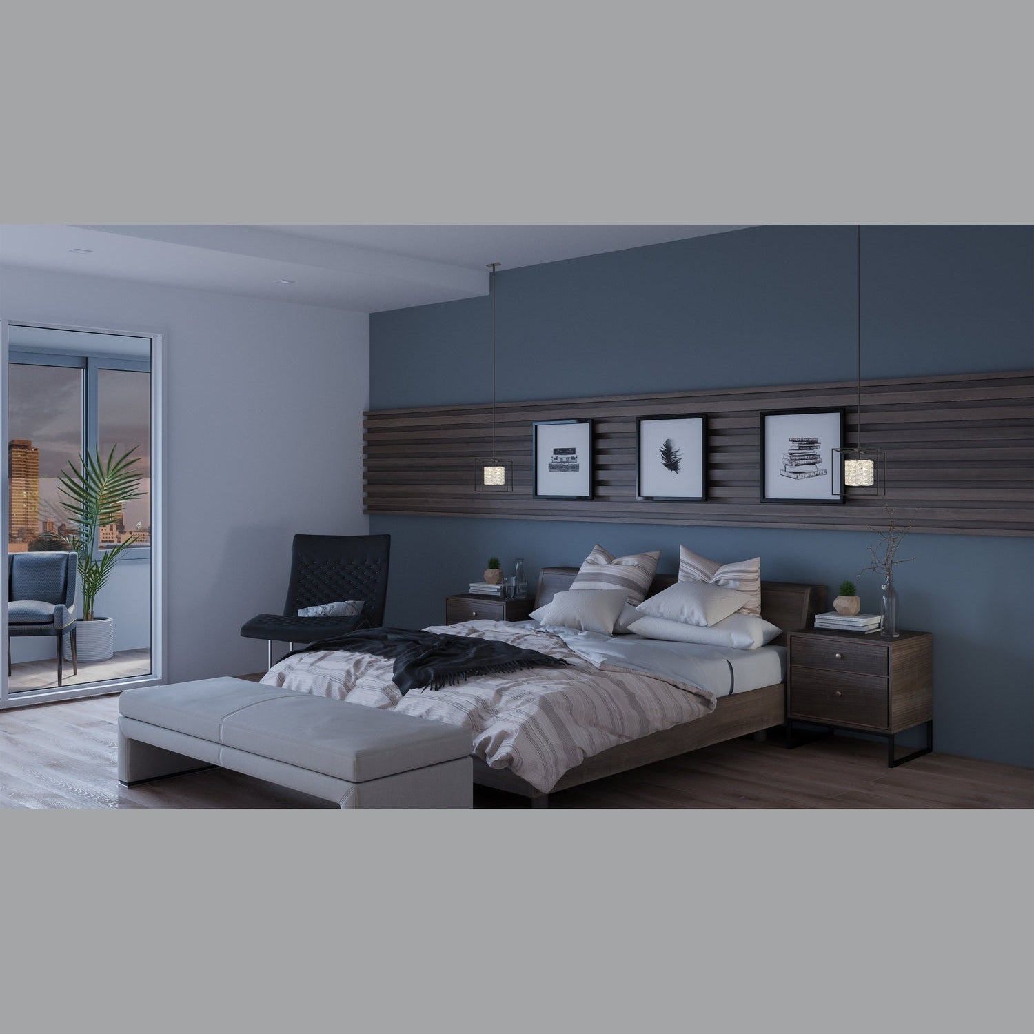 Quoizel - PCDZ2812MBK - LED Pendant - Dazzle - Matte Black