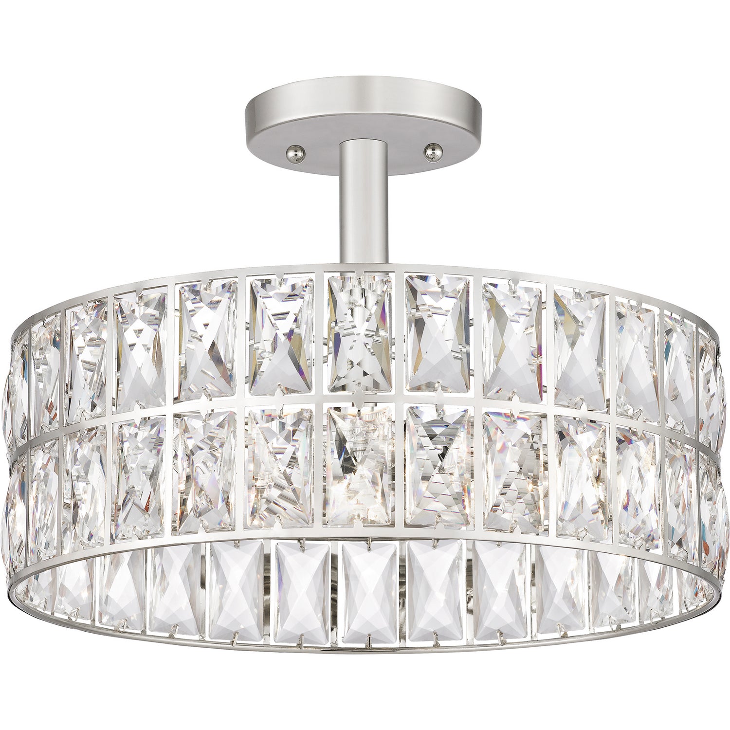 Quoizel - QF4046PK - Three Light Semi Flush Mount - Coffman - Polished Nickel