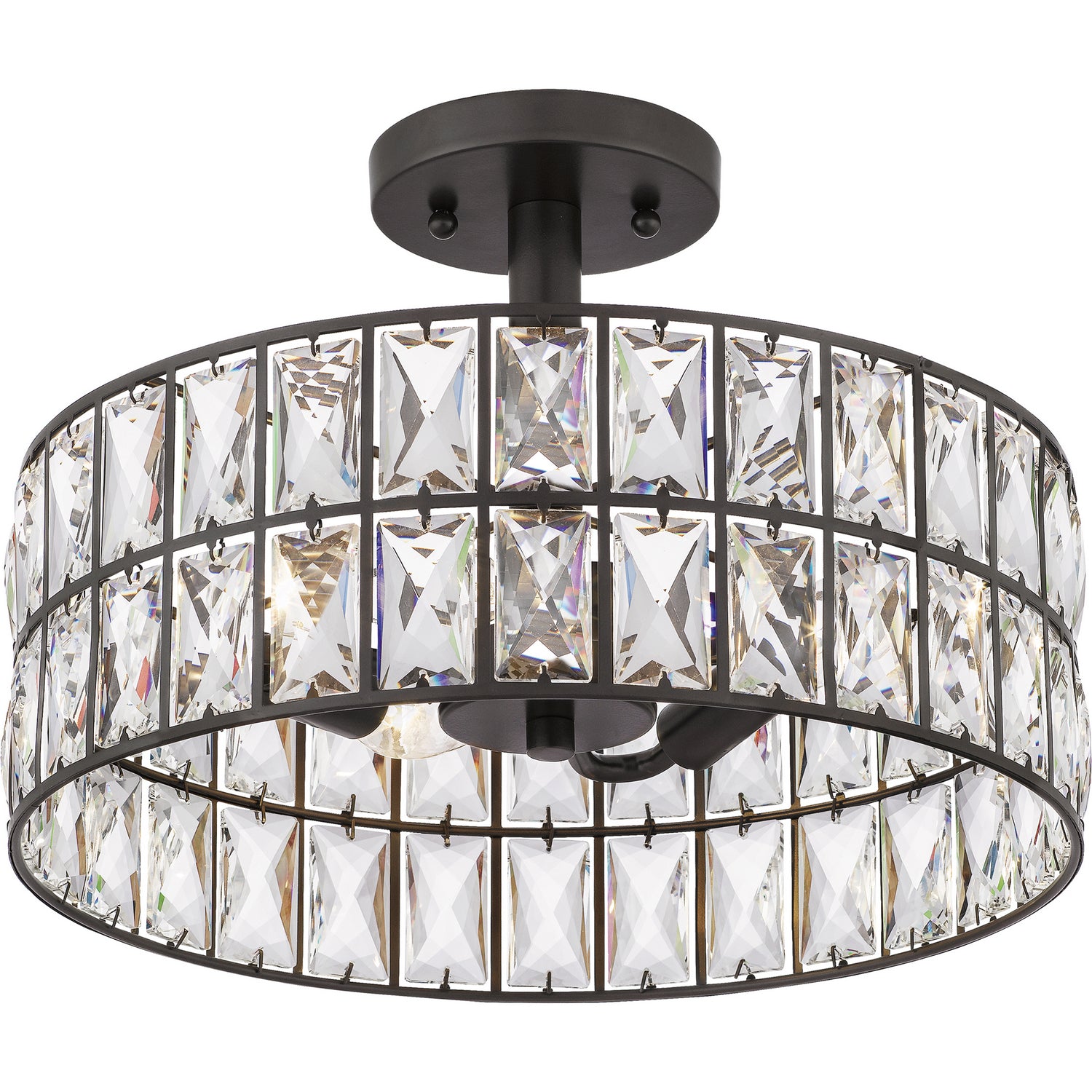 Quoizel - QF4046WT - Three Light Semi Flush Mount - Coffman - Western Bronze