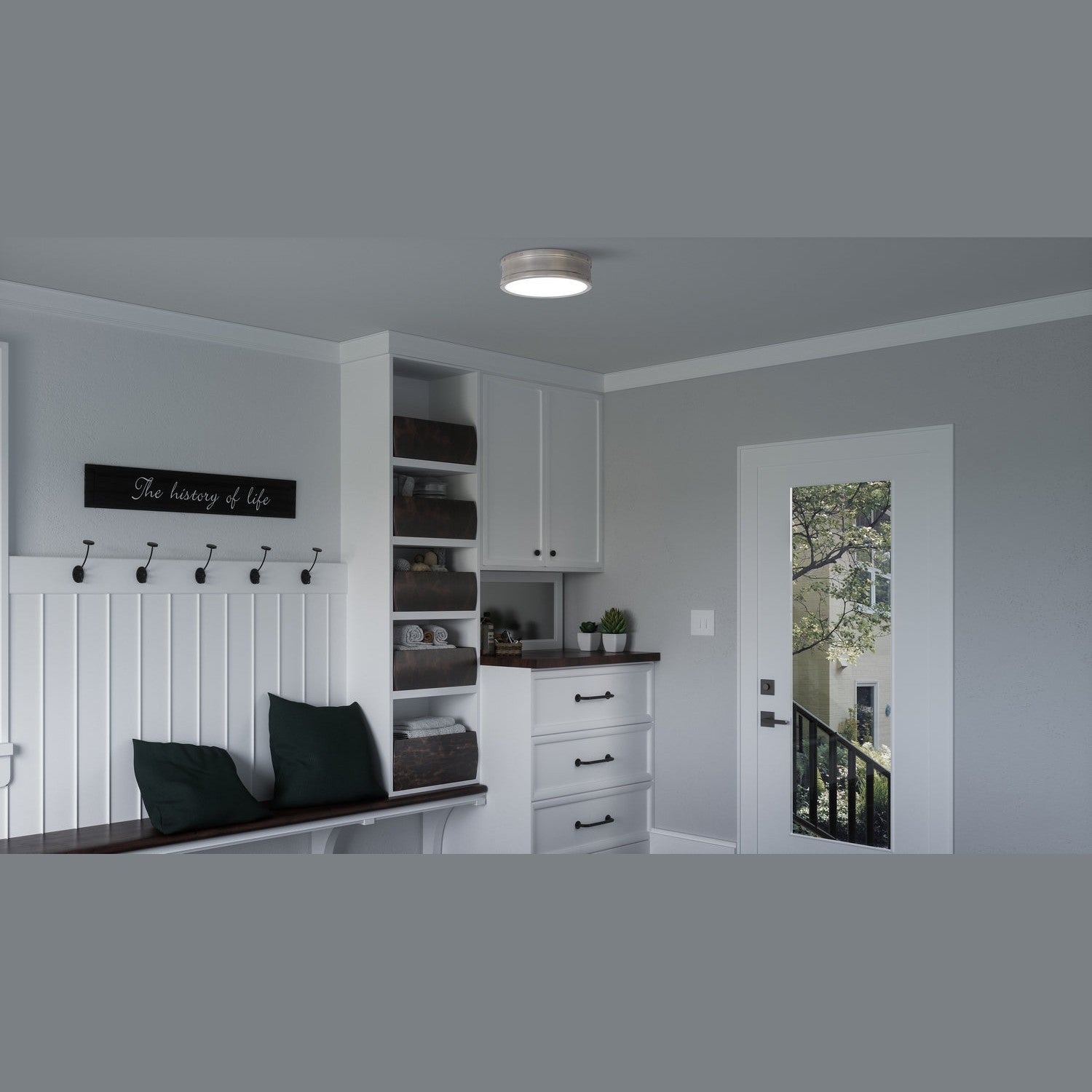 Quoizel - QF5224AP - LED Flush Mount - Ahoy - Antique Polished Nickel