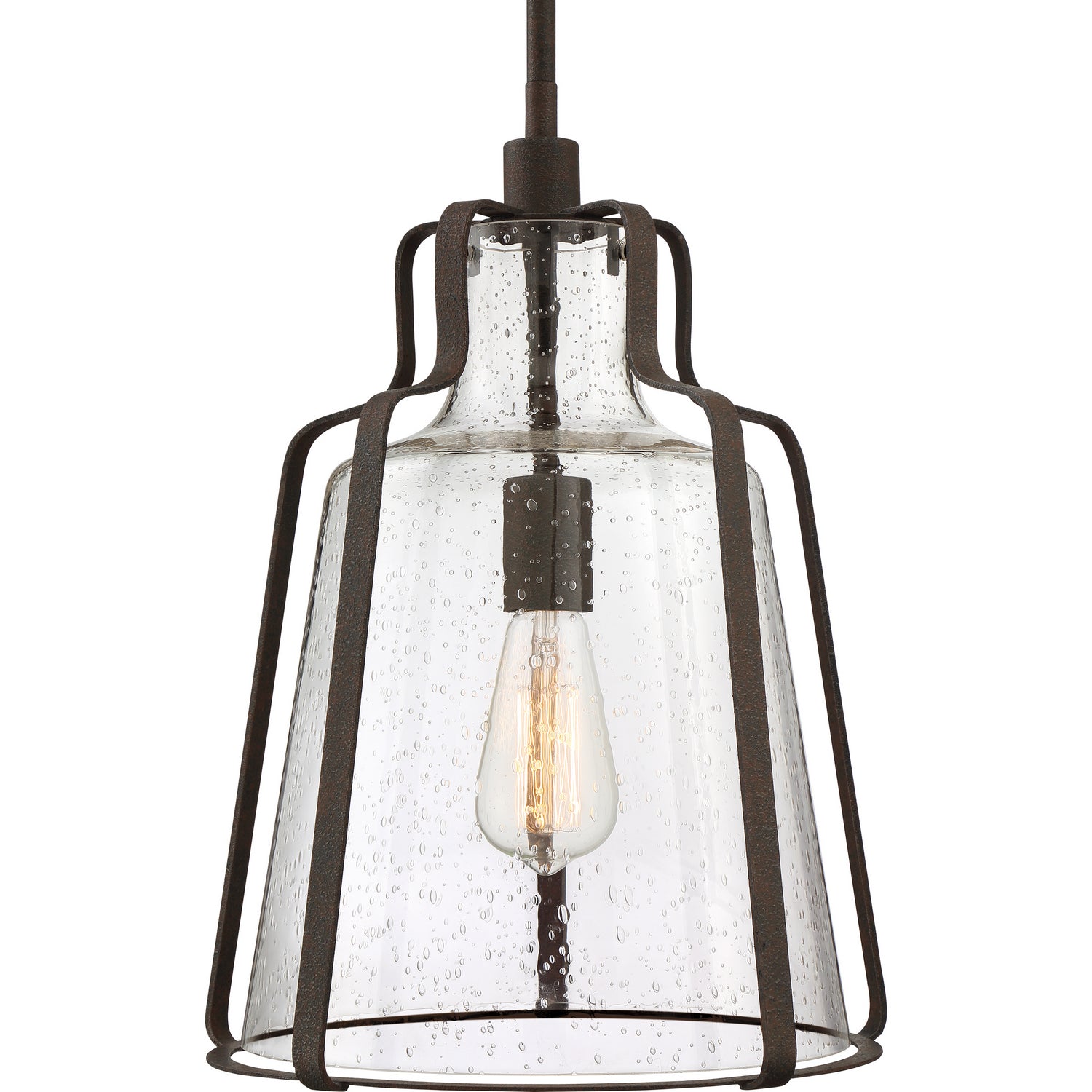 Quoizel - QF5228RK - One Light Pendant - Haverford - Rustic Black