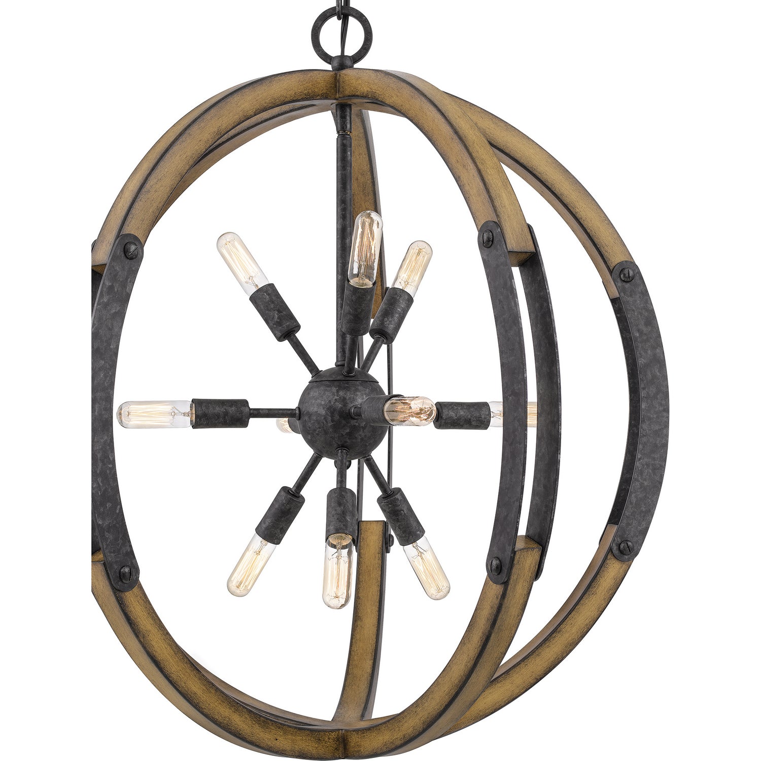 Quoizel - QOP5181OK - Ten Light Pendant - Babaton - Old Black Finish