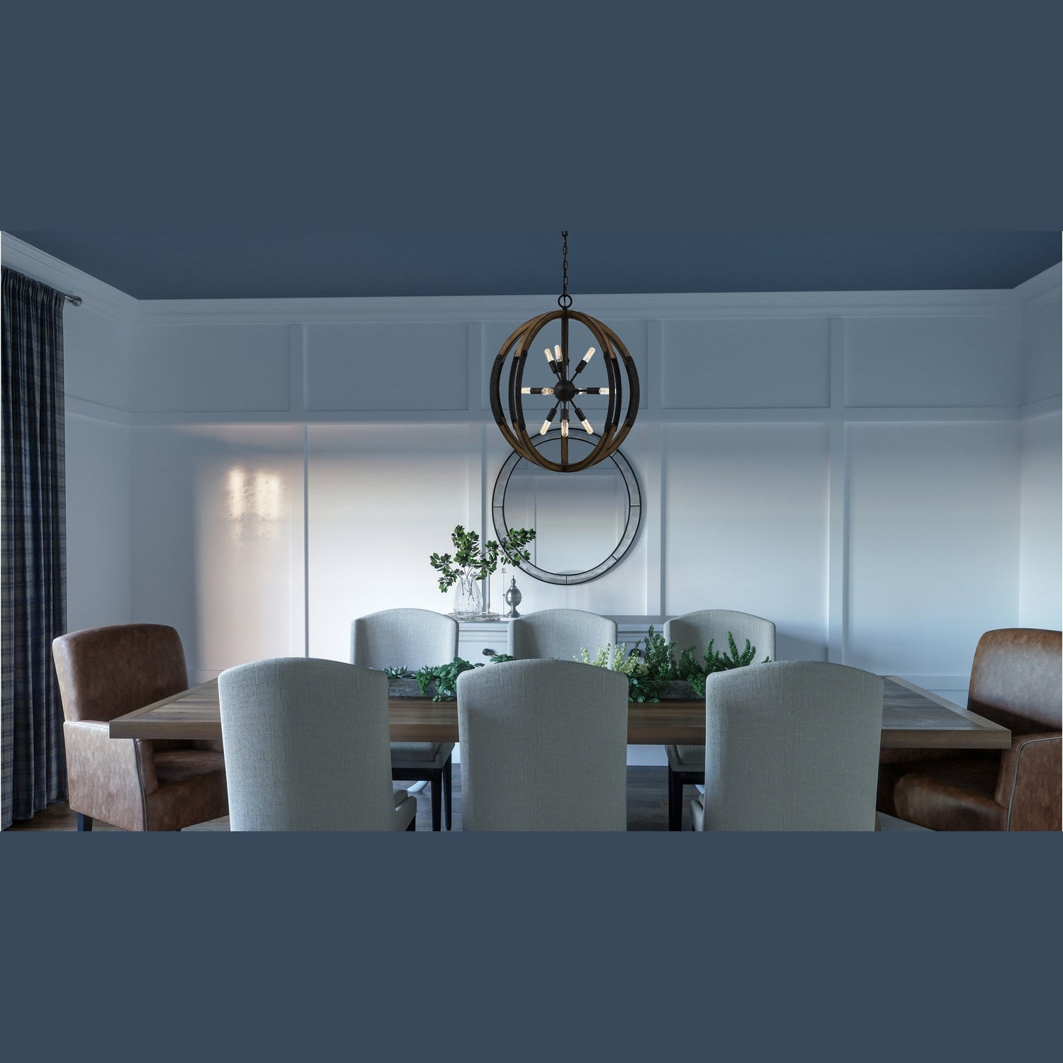 Quoizel - QOP5181OK - Ten Light Pendant - Babaton - Old Black Finish