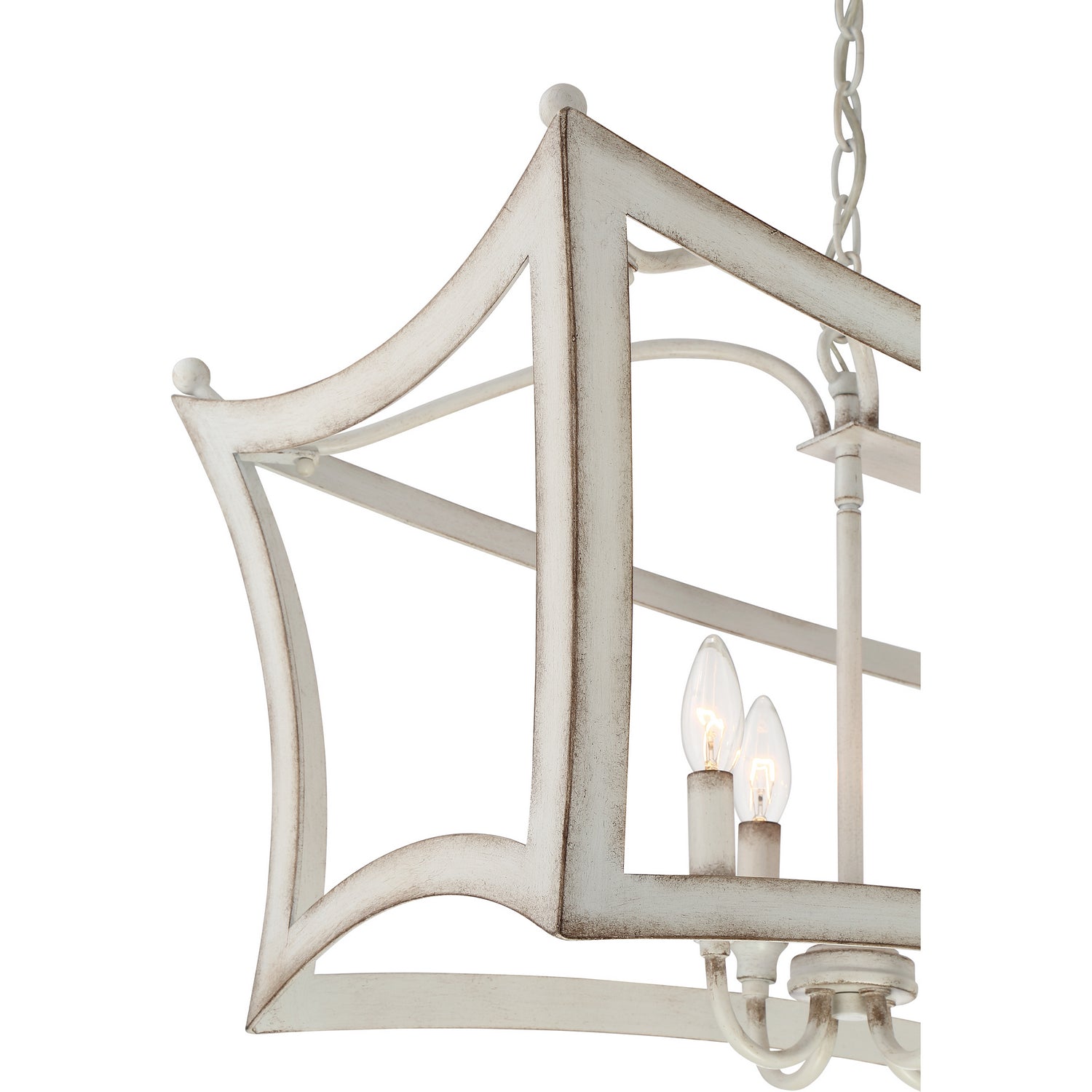 Quoizel - SUM836AWH - Eight Light Island Chandelier - Summerford - Antique White
