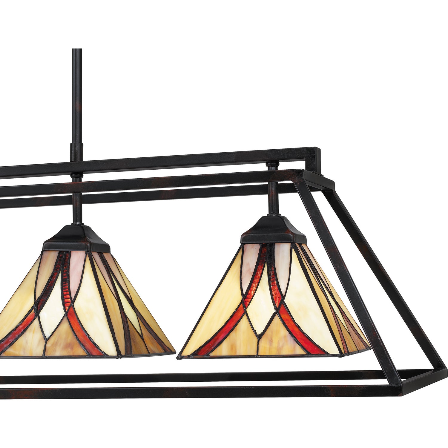 Quoizel - TFAS442VA - Four Light Island Chandelier - Asheville - Valiant Bronze
