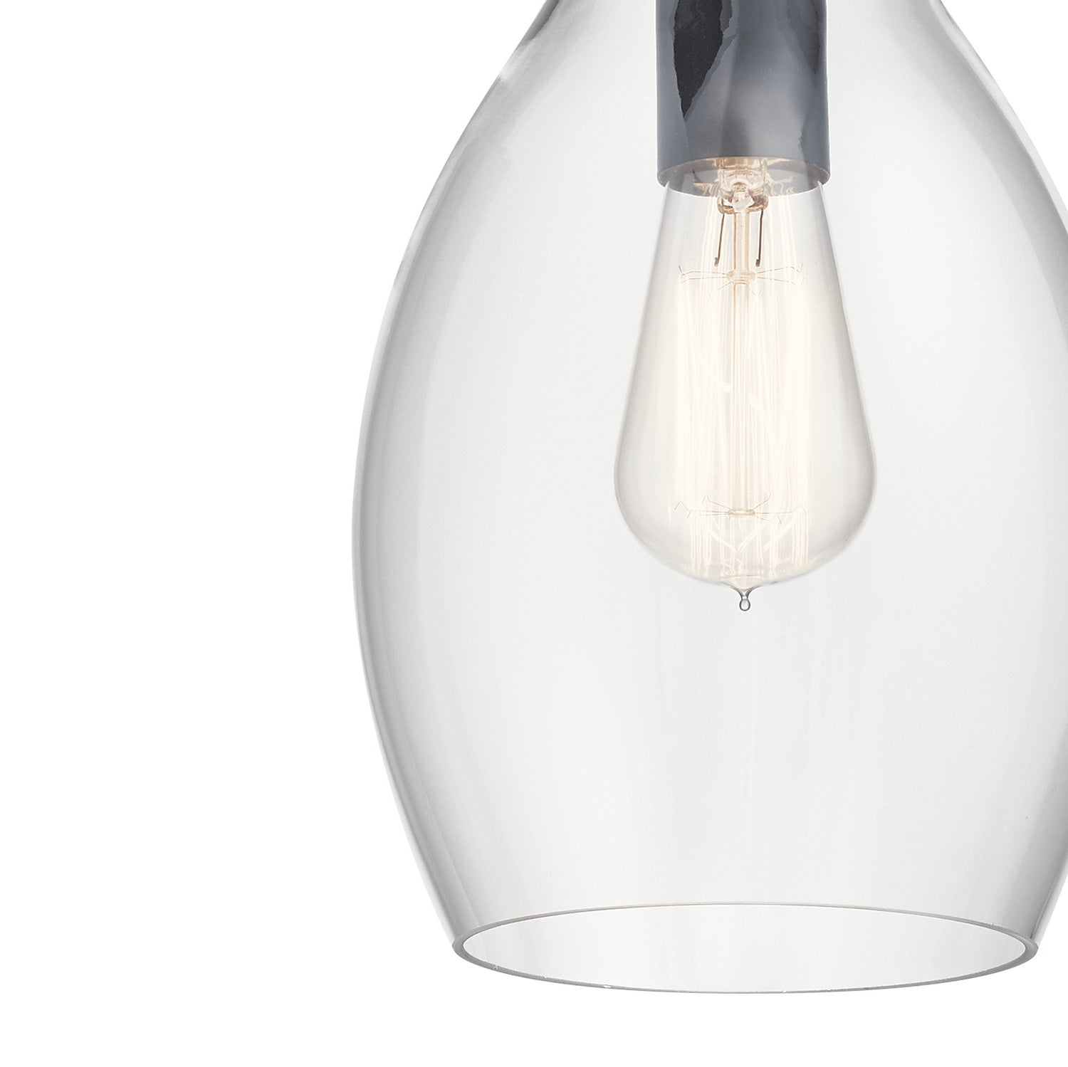 Kichler - 42456BK - One Light Pendant - Everly - Black