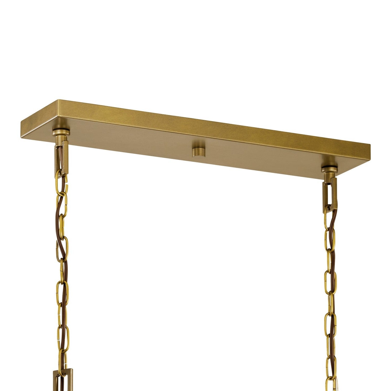 Kichler - 42497NBR - Eight Light Linear Chandelier - Morrigan - Natural Brass