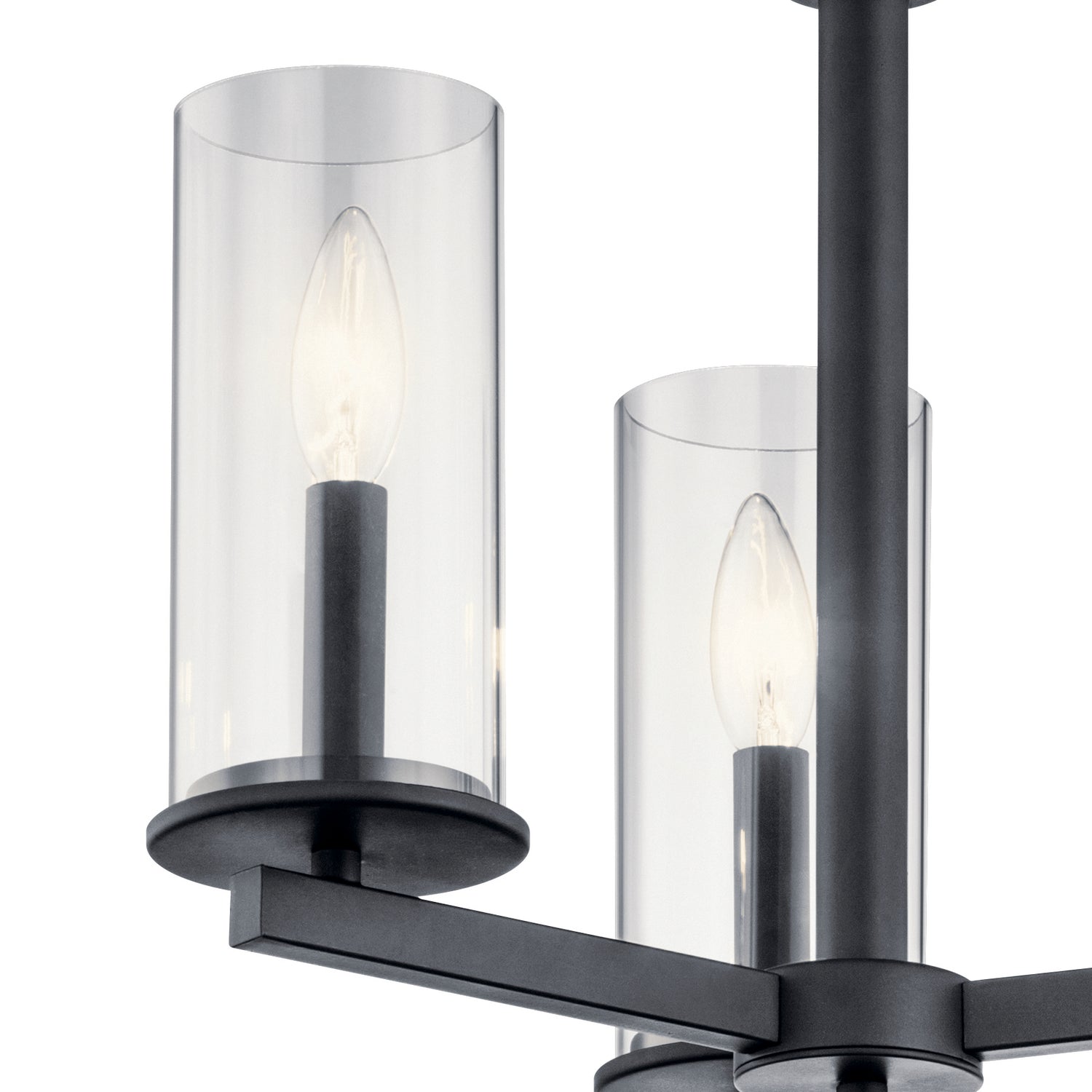 Kichler - 43997BK - Three Light Chandelier/Semi Flush - Crosby - Black