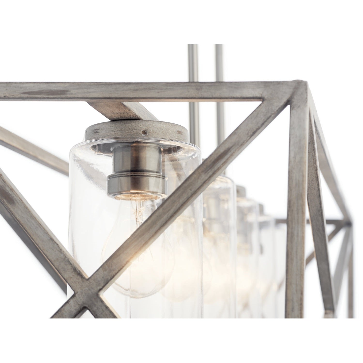 Kichler - 44081DAW - Five Light Linear Chandelier - Moorgate - Distressed Antique White
