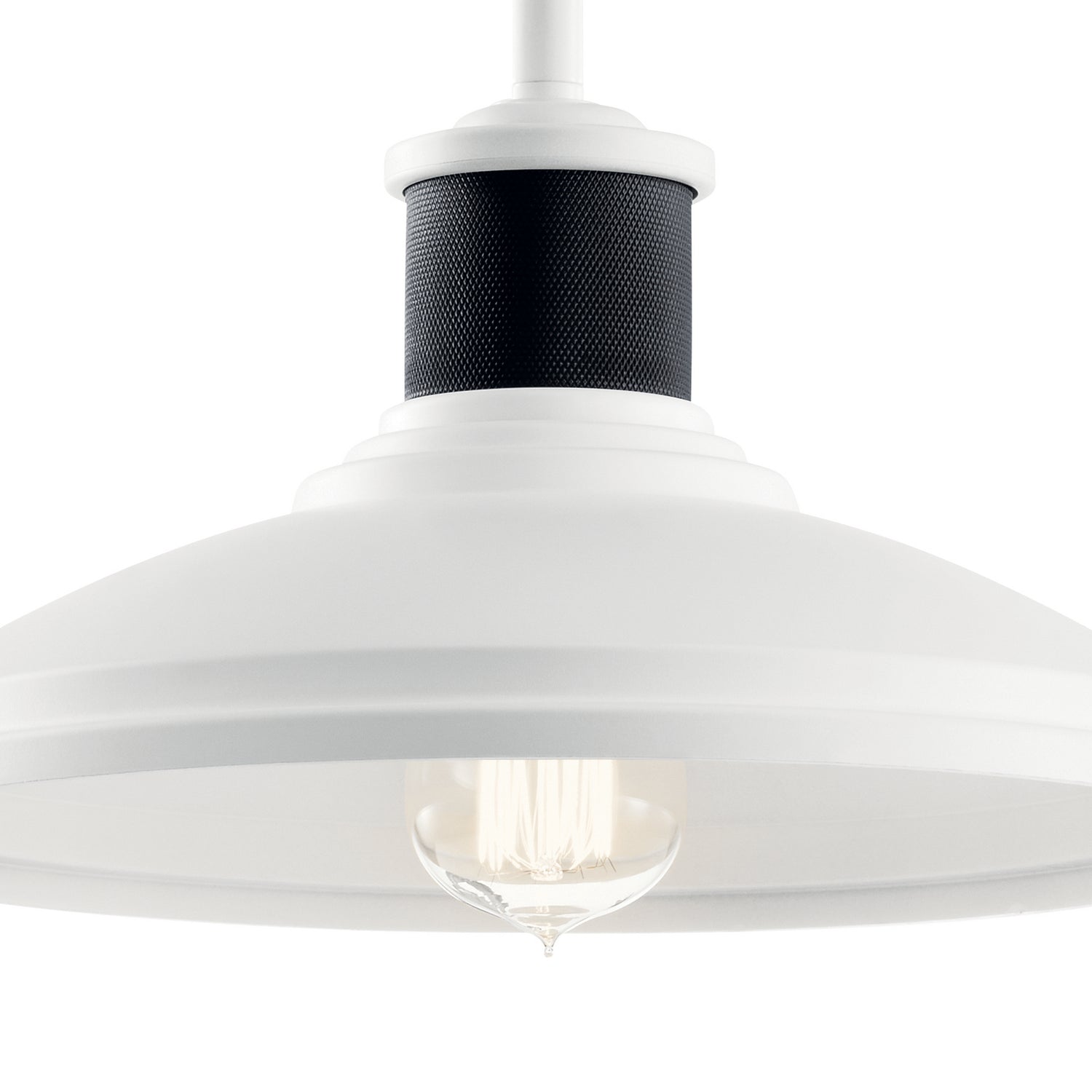 Kichler - 49982WH - One Light Outdoor Pendant/Semi Flush - Allenbury - White