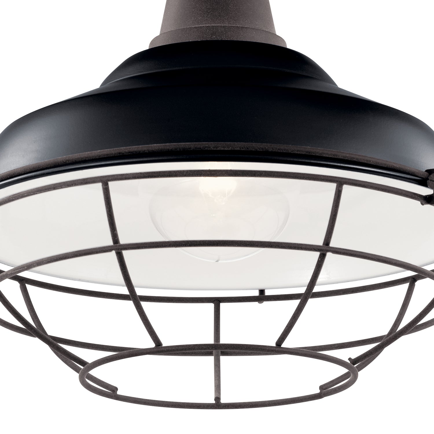 Kichler - 49992BK - One Light Outdoor Pendant/Semi Flush - Pier - Black