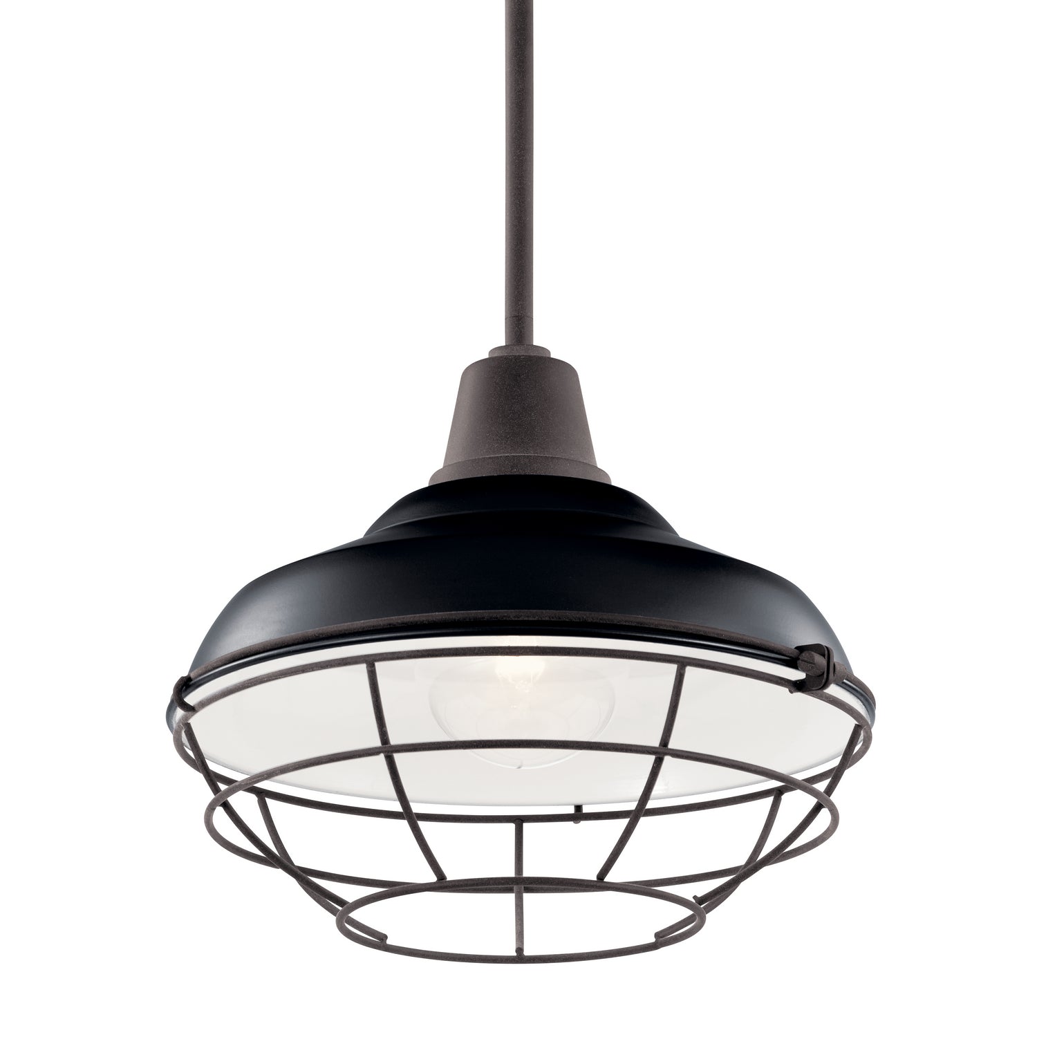 Kichler - 49992BK - One Light Outdoor Pendant/Semi Flush - Pier - Black