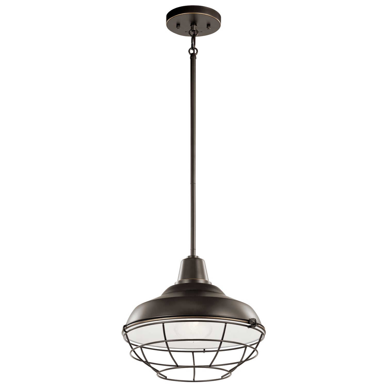Kichler - 49992OZ - One Light Outdoor Pendant/Semi Flush - Pier - Olde Bronze